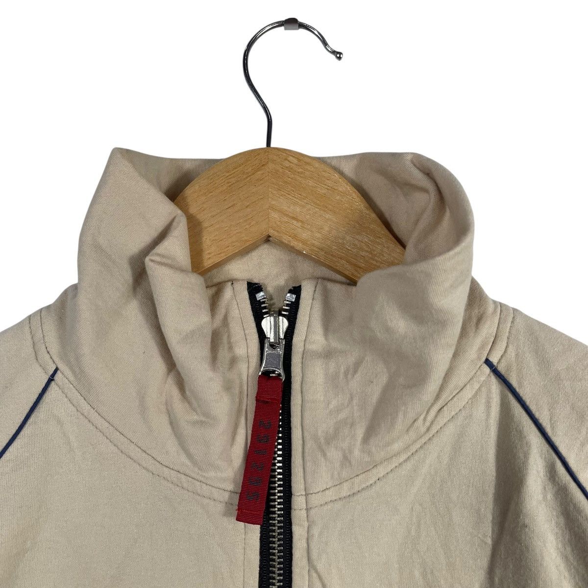 Vintage Vintage 291295 HOMME Surf Sound Craft Zip Jacket Beige Size US L / EU 52-54 / 3 - 4 Thumbnail