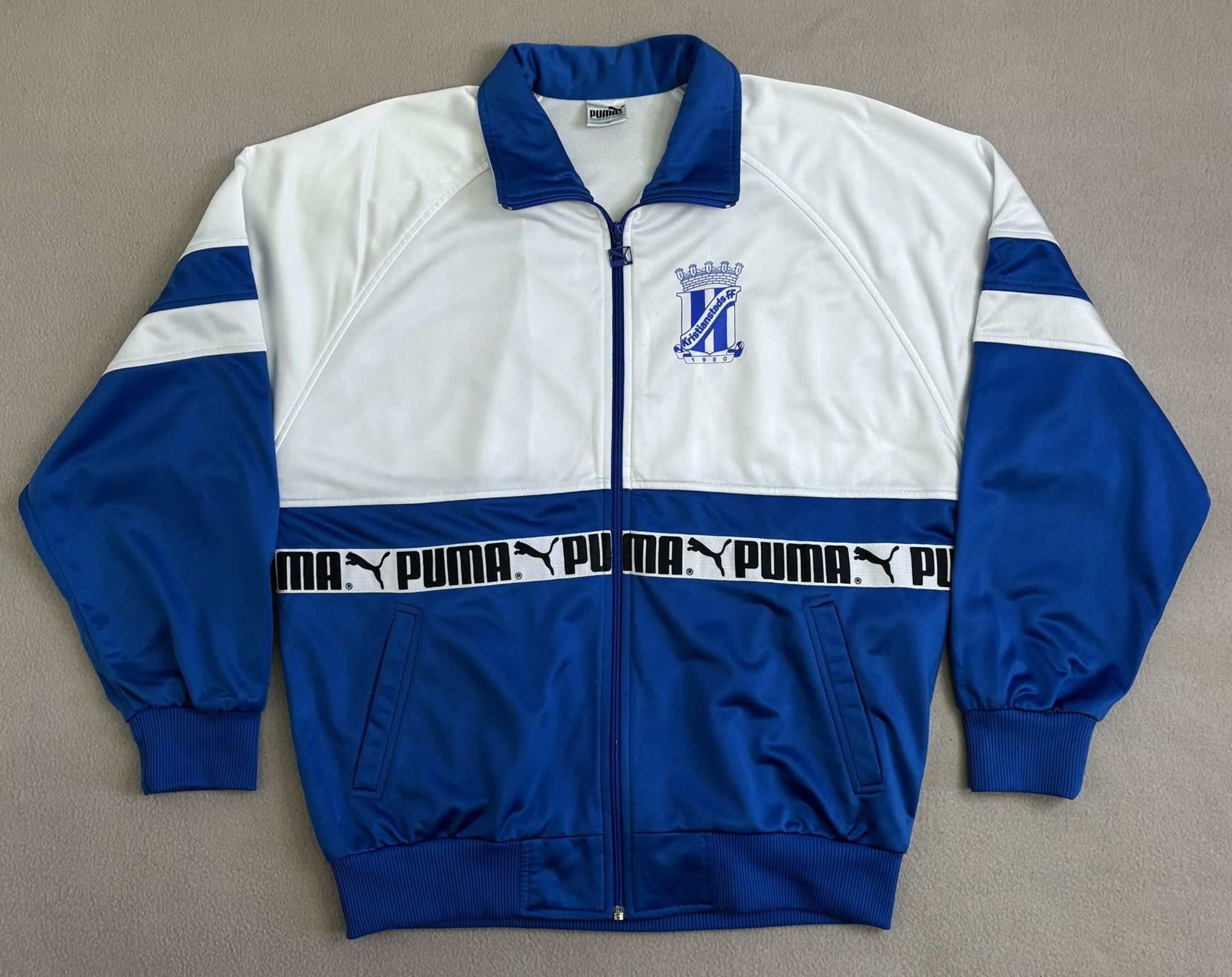 Puma × Vintage Kristianstads FF Puma Football Sweatshirt vintage size XL Size US XL / EU 56 / 4 - 5 Thumbnail