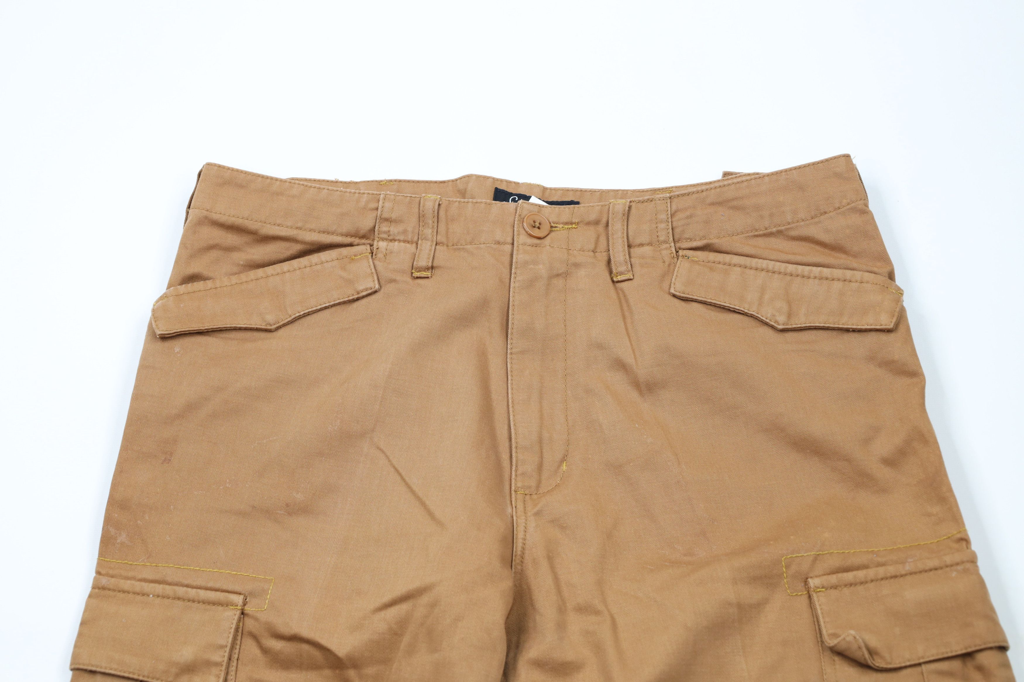 Sean John × Vintage Vintage 90s Y2K Sean John Baggy Wide Leg Cargo Pants Brown Size US 32 / EU 48 - 2 Thumbnail