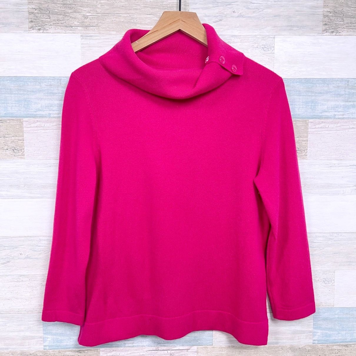 Jones New York Jones New York Cashmere Side Button Sweater Pink Womens M Size M / US 6-8 / IT 42-44 - 1 Thumbnail
