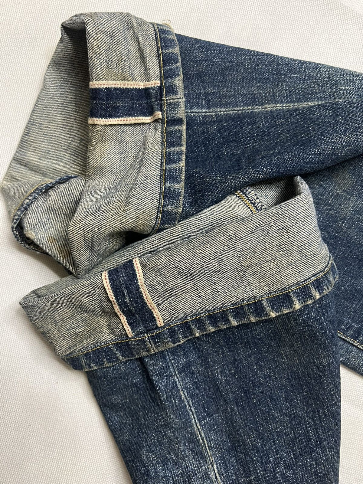 Levi's Vintage 80's Levis 702 "E" Buckle Back Selvedge Denim Size US 33 - 13 Thumbnail