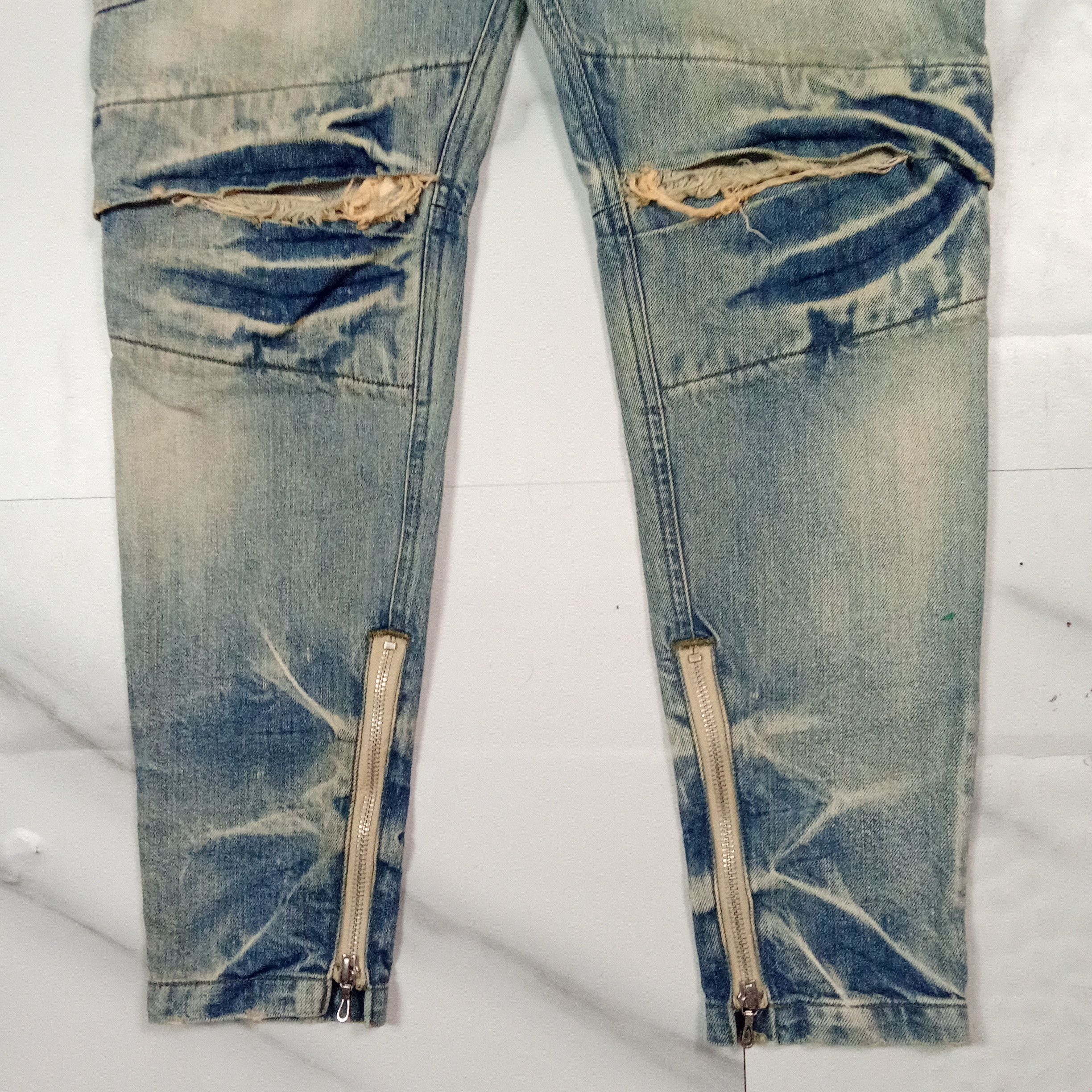 Julius Julius 7 S/S'17-18 Neuromantika - Distress Denim Size US 32 / EU 48 - 4 Thumbnail