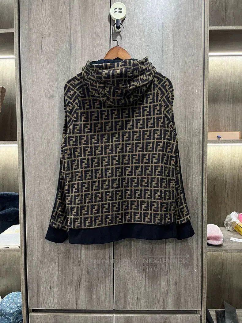 Fendi Fendi Monogram Zip Hooded Jacket. Size US S / EU 44-46 / 1 - 2 Thumbnail