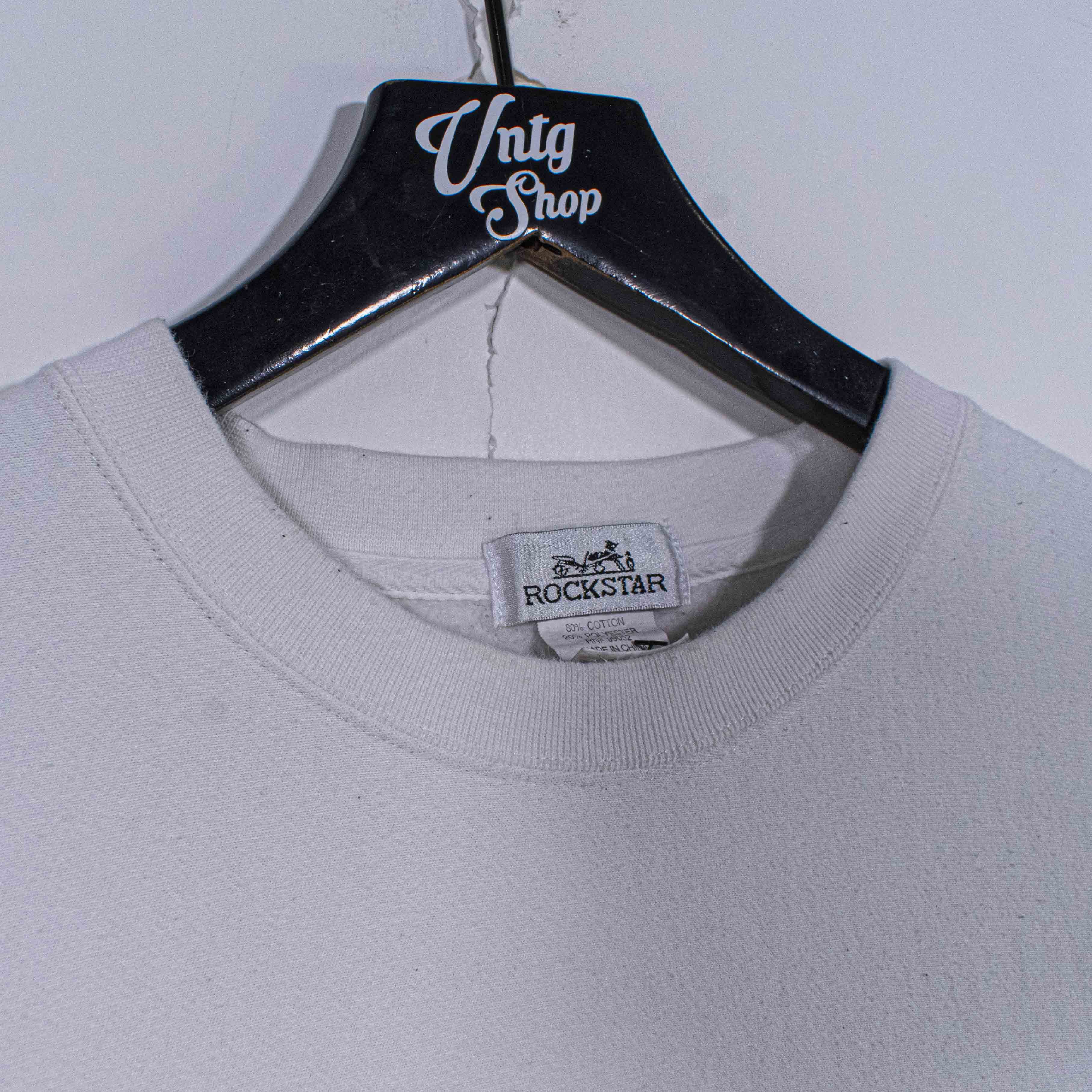 Vintage Rockstar Games Logo Crewneck Sweatshirt White Promo Rare Size US L / EU 52-54 / 3 - 5 Thumbnail