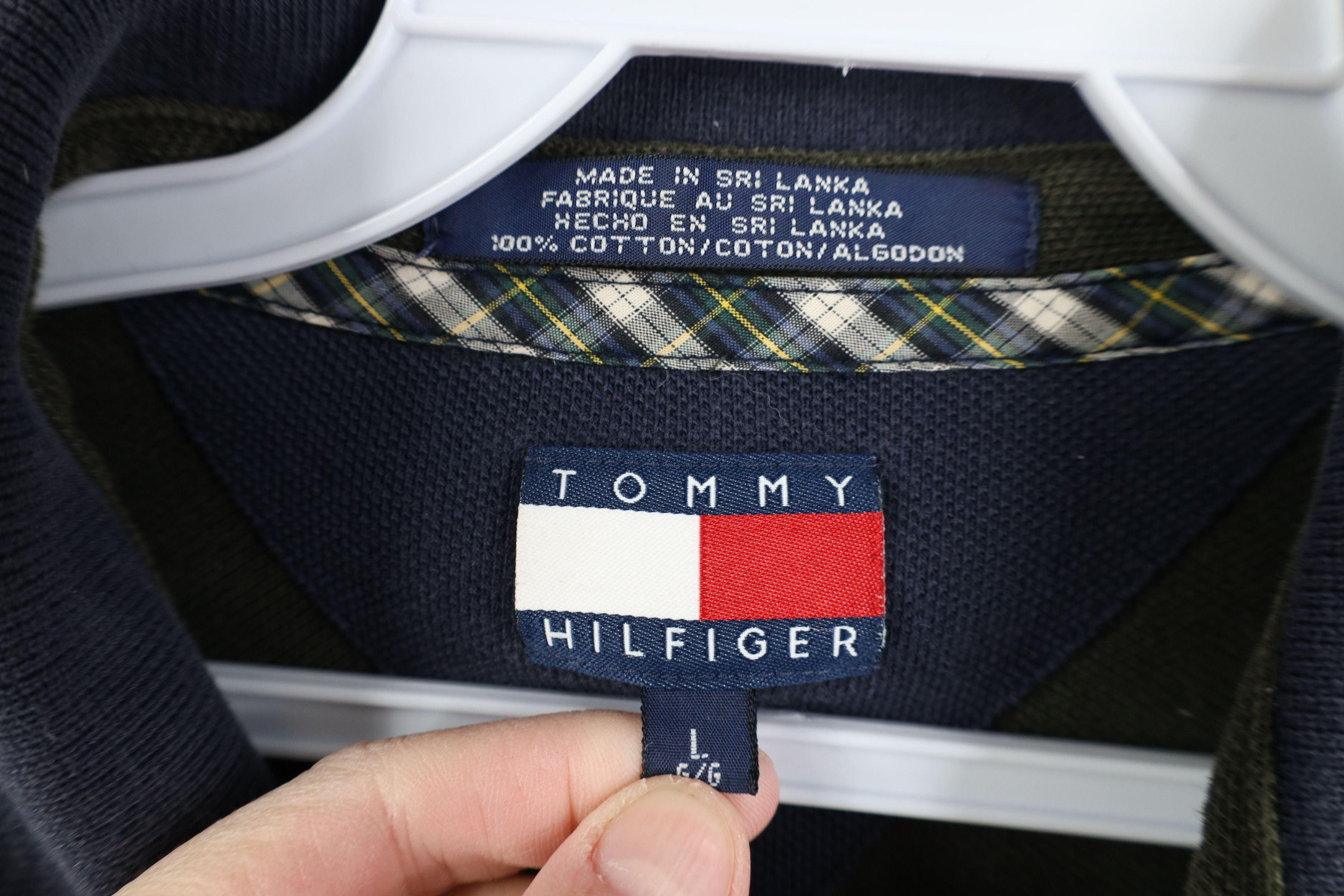 Tommy Hilfiger Vintage 90s Tommy Hilfiger Block Long Sleeve Rugby Polo Size US L / EU 52-54 / 3 - 7 Thumbnail