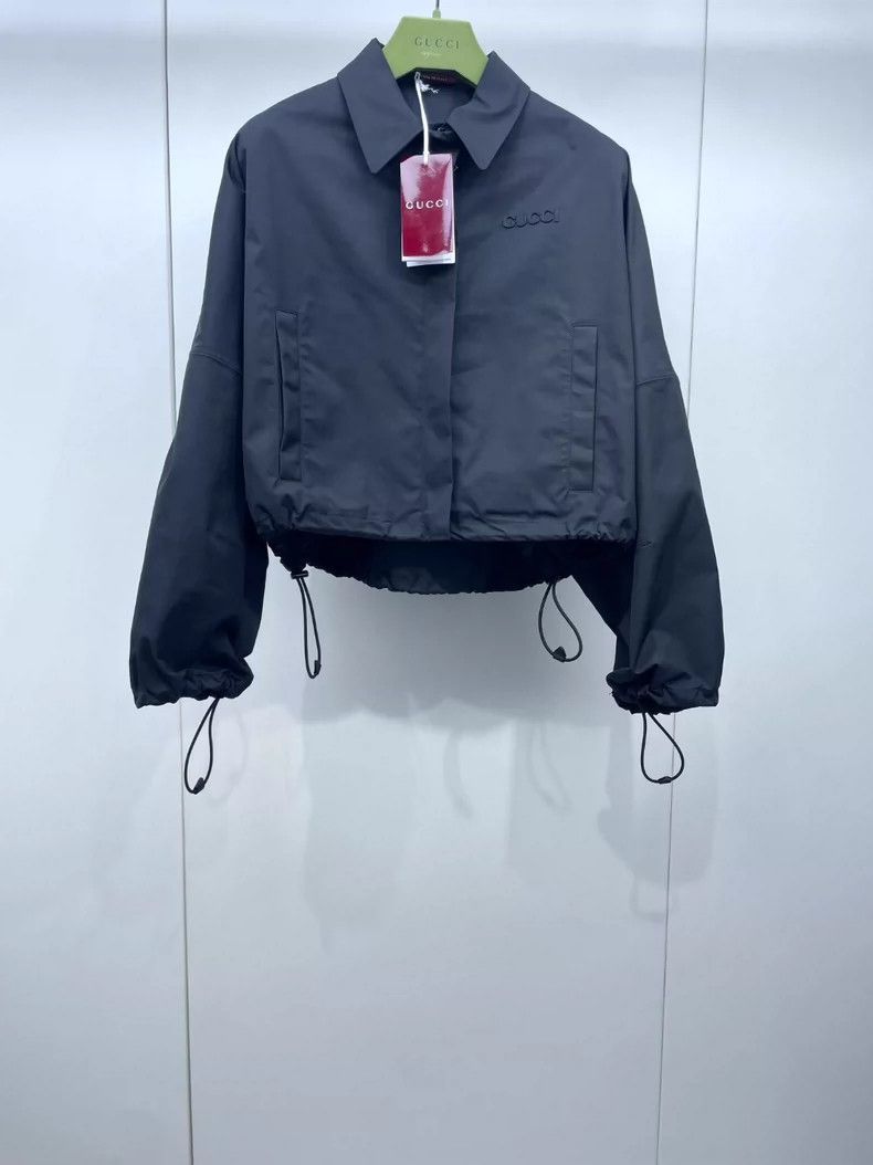 Gucci Gucci Black Casual Drawstring Jacket- DMC Size US S / EU 44-46 / 1 - 1 Thumbnail