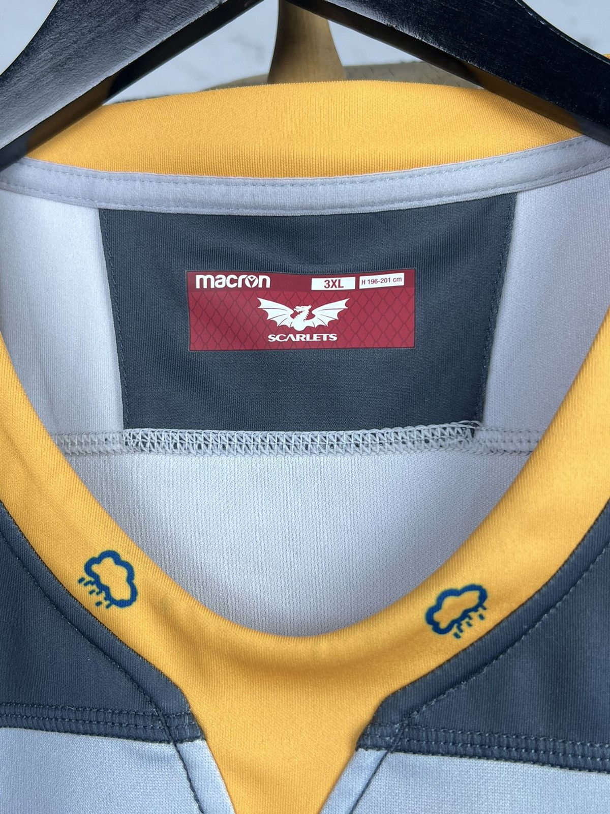 Macron Macron Scarlets Rugby Union Jersey Shirt Size 3XL Size US XXL / EU 58 / 5 - 4 Thumbnail