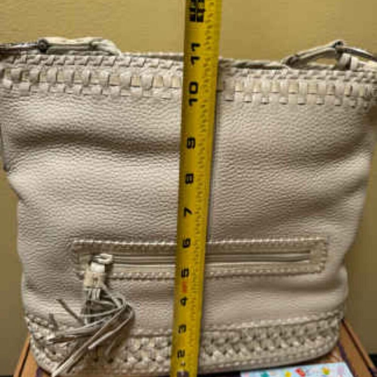 Brighton Brighton Pebbled Leather Hobo Bag Woven Trim Dust Bag & Box Size ONE SIZE - 3 Thumbnail