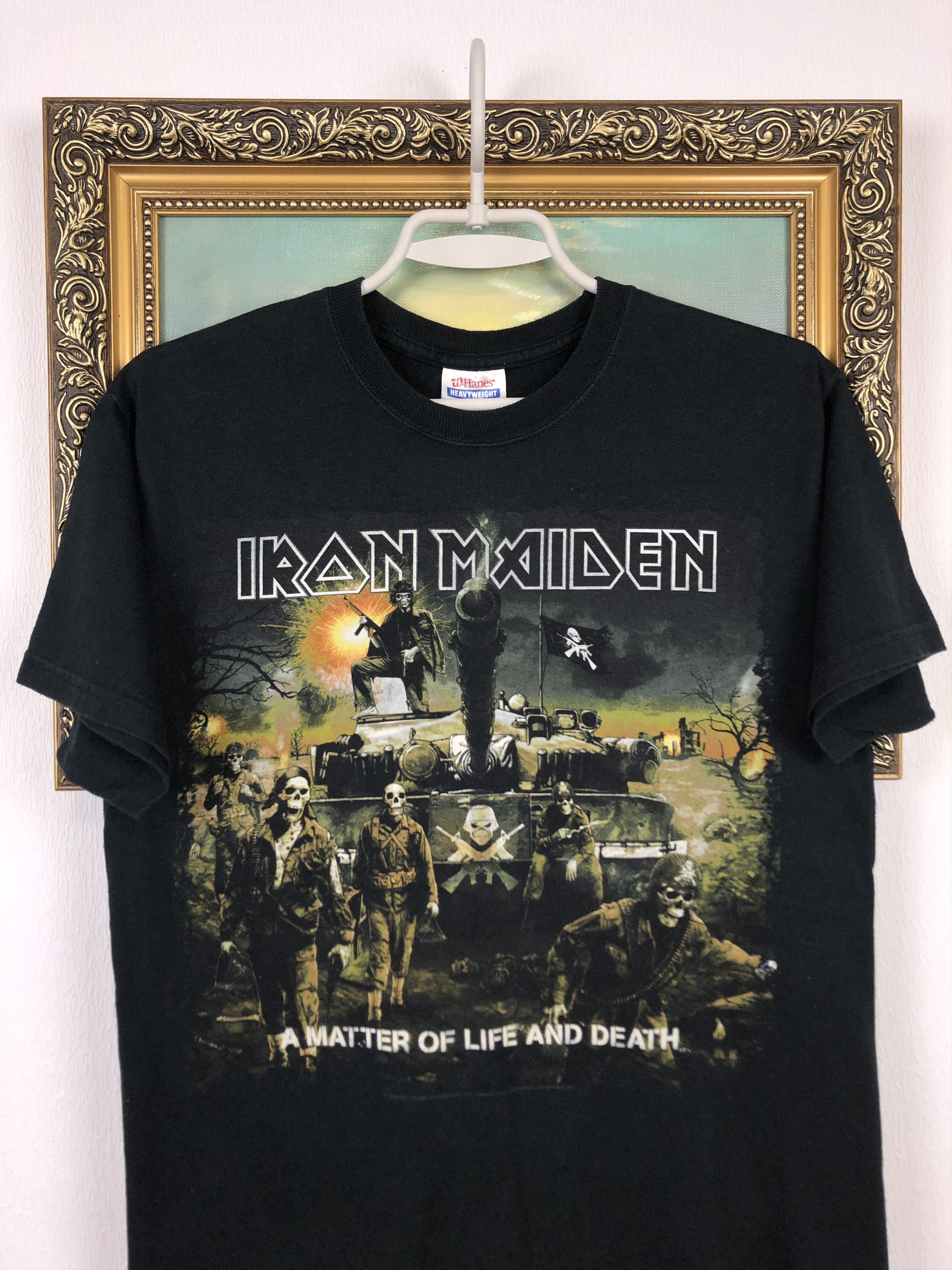 Band Tees Vintage Iron Maiden Band Rare Matter of Life Hype Tee Shirt Size US S / EU 44-46 / 1 - 2 Thumbnail