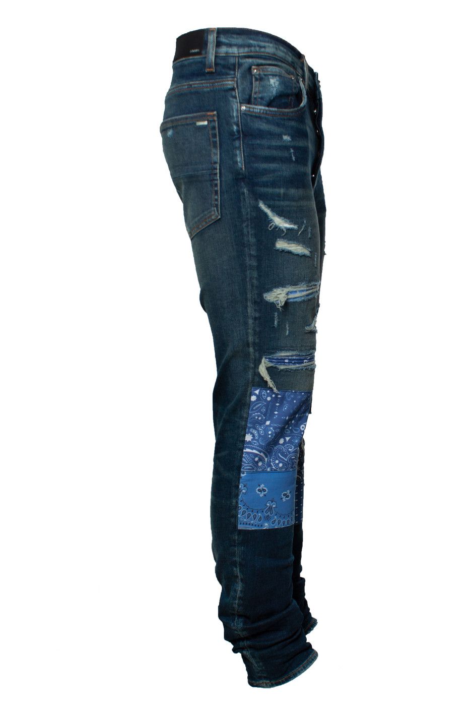 Amiri Amiri, vintage patchwork bandana jeans Size US 34 / EU 50 - 3 Thumbnail