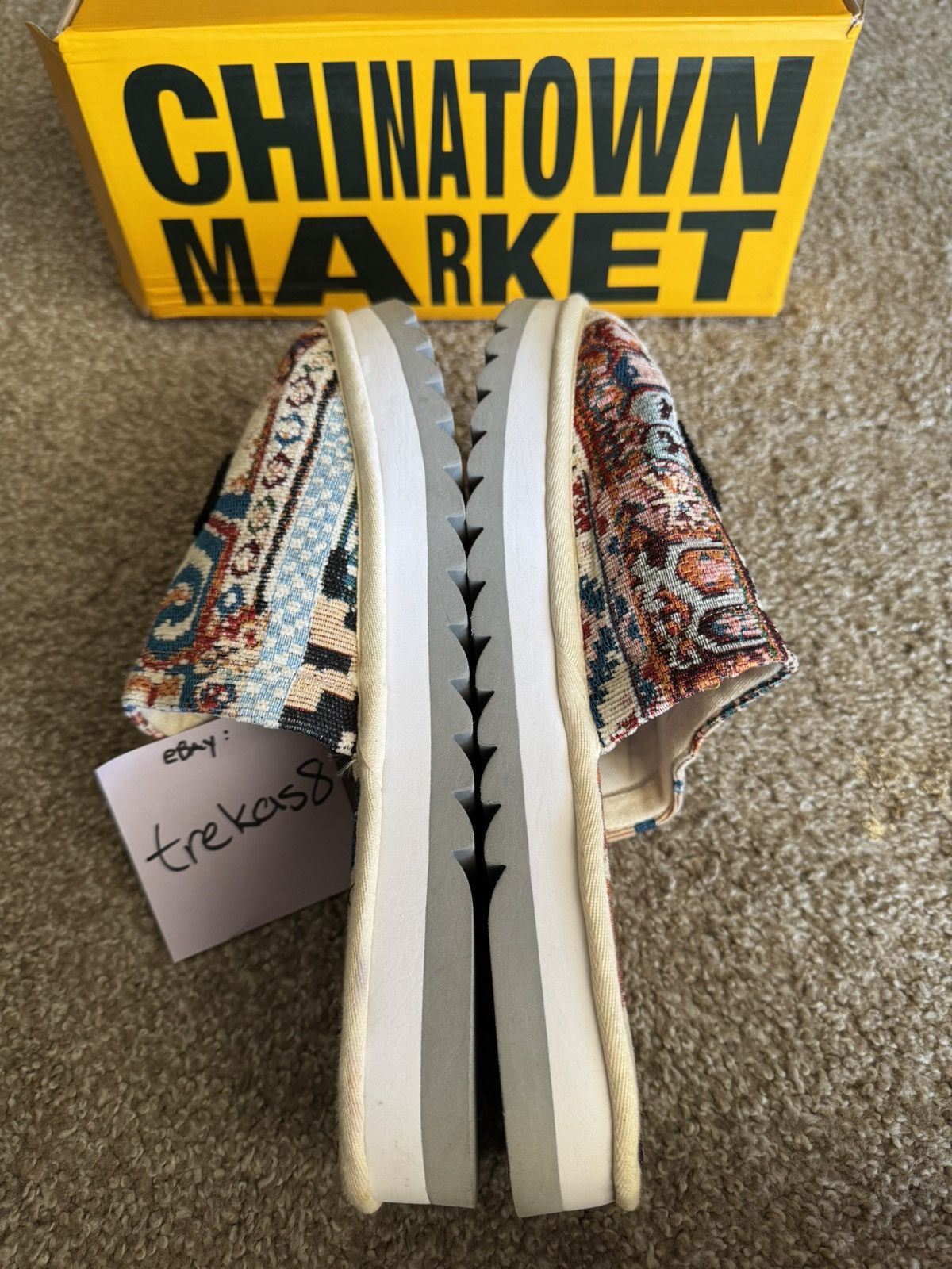 Market Chinatown Market Patchwork Slippers (Size XL) Size US 12 / EU 45 - 2 Thumbnail