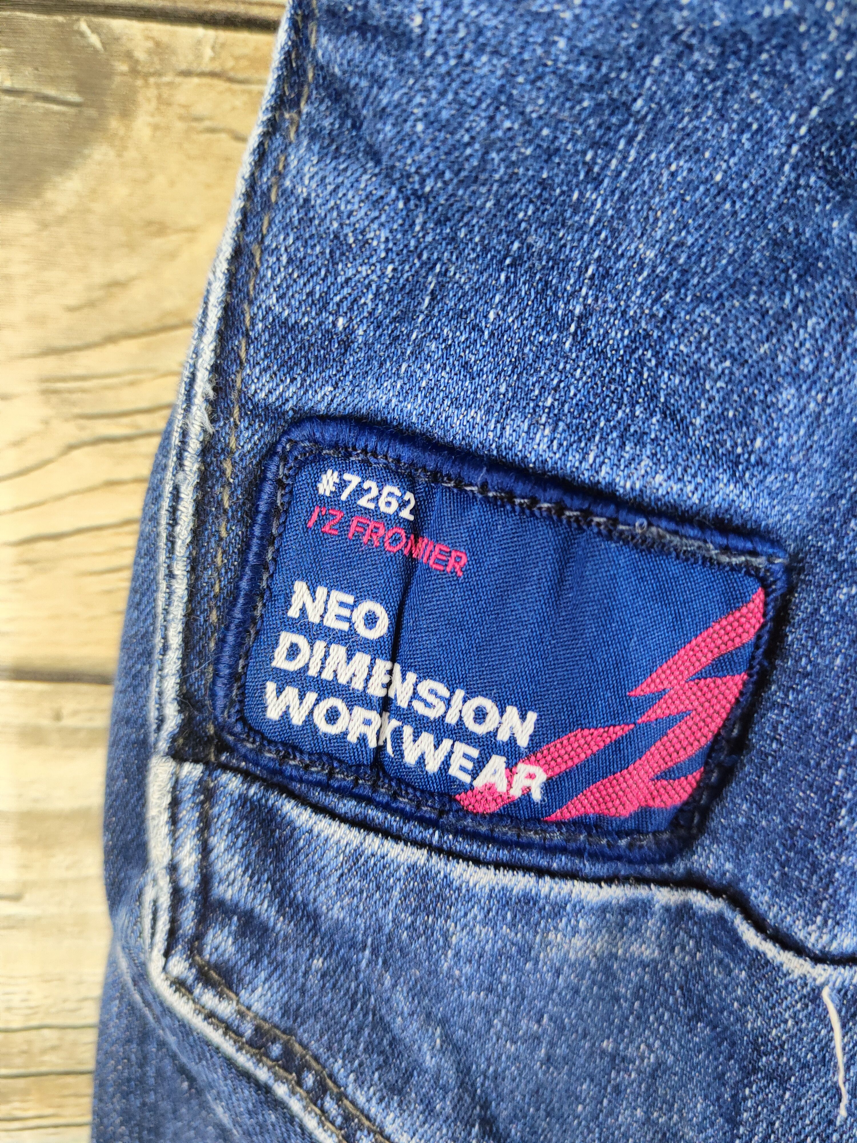 Japanese Brand I'z Frontier Blue Distressed Ripped Jeans #S2927 Size US 35 - 4 Thumbnail