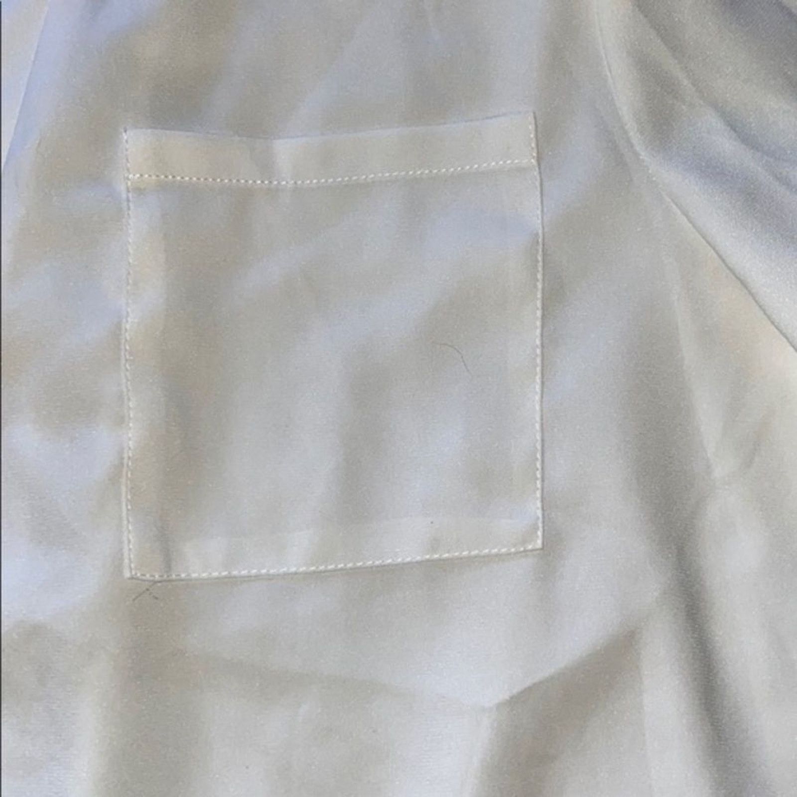 Coldwater Creek Coldwater Creek White Sheer Layered Blouse | Sz M Size M / US 6-8 / IT 42-44 - 4 Thumbnail