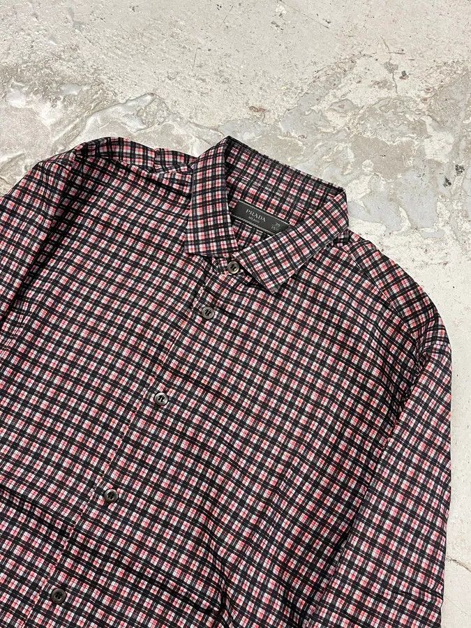 Prada 2000s Prada Black & Red Checkered Shirt Size US M / EU 48-50 / 2 - 4 Thumbnail