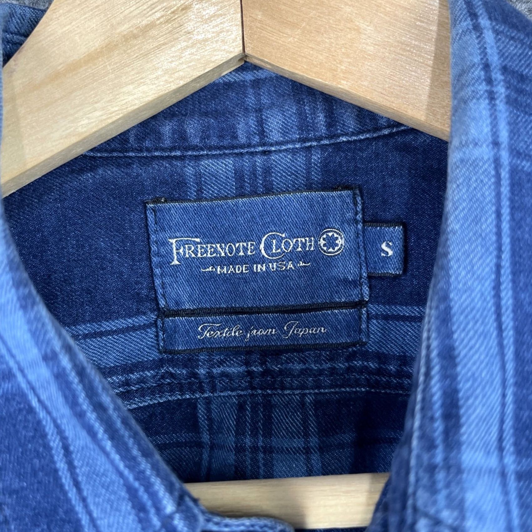 Freenote Cloth Freenote Cloth Shirt Mens Small Blue Plaid Flannel Woven Japan Fabric USA Made Size US S / EU 44-46 / 1 - 4 Thumbnail