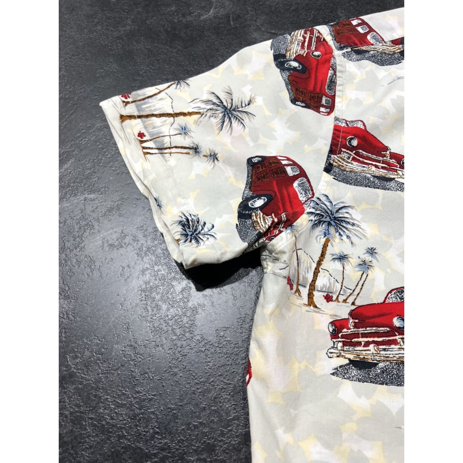 Denime Denim & Flower Men's Hawaiian S/S Slim Fit Button-Up Shirt Size L Multicolor Size US L / EU 52-54 / 3 - 5 Thumbnail