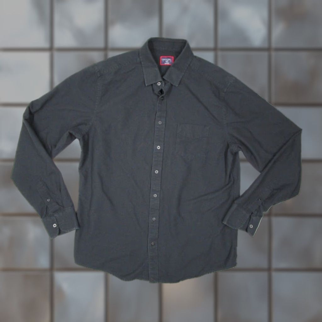 UNTUCKit UNTUCKit Button Up Shirt Mens Large Tall Black Long Sleeve Twill Cotton Classic Size US L / EU 52-54 / 3 - 1 Thumbnail