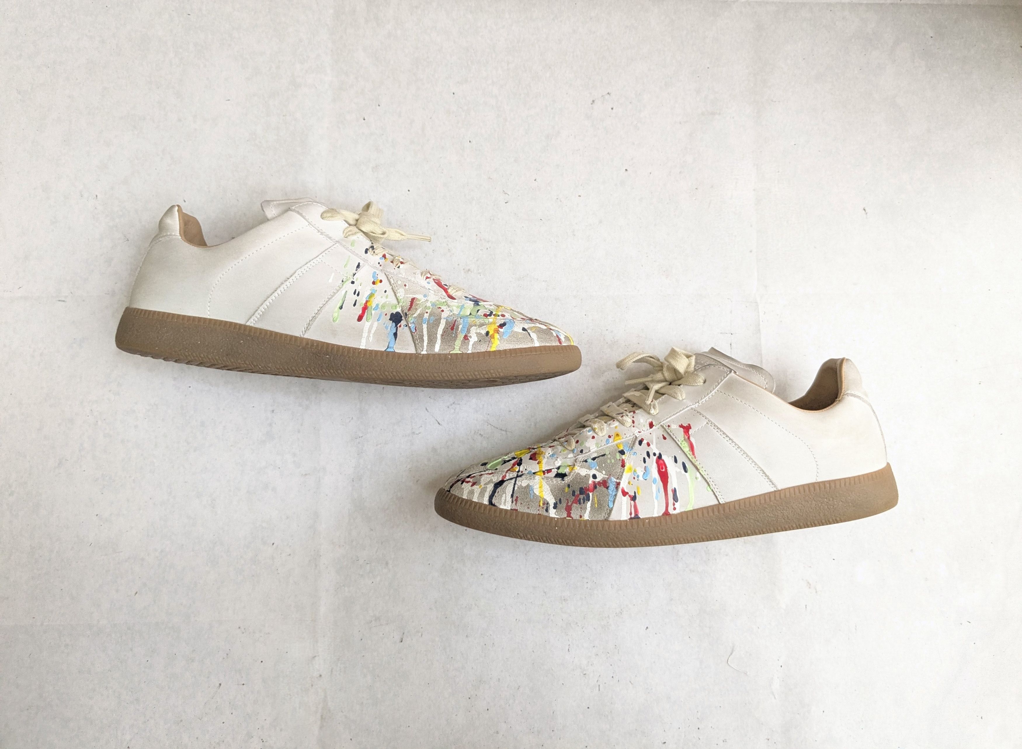 Maison Margiela maison margiela paint splatter gat replica 11.5 44.5 Size US 11.5 / EU 44-45 - 1 Thumbnail