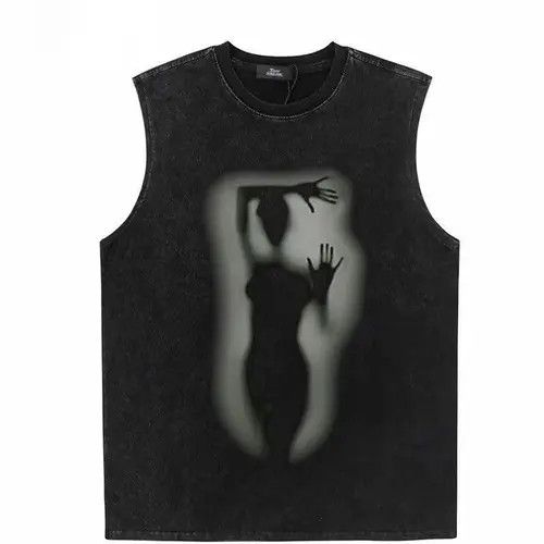 VIBE 90s Design Printed Vintage Tank Top T-Shirt Size US M / EU 48-50 / 2 - 7 Thumbnail