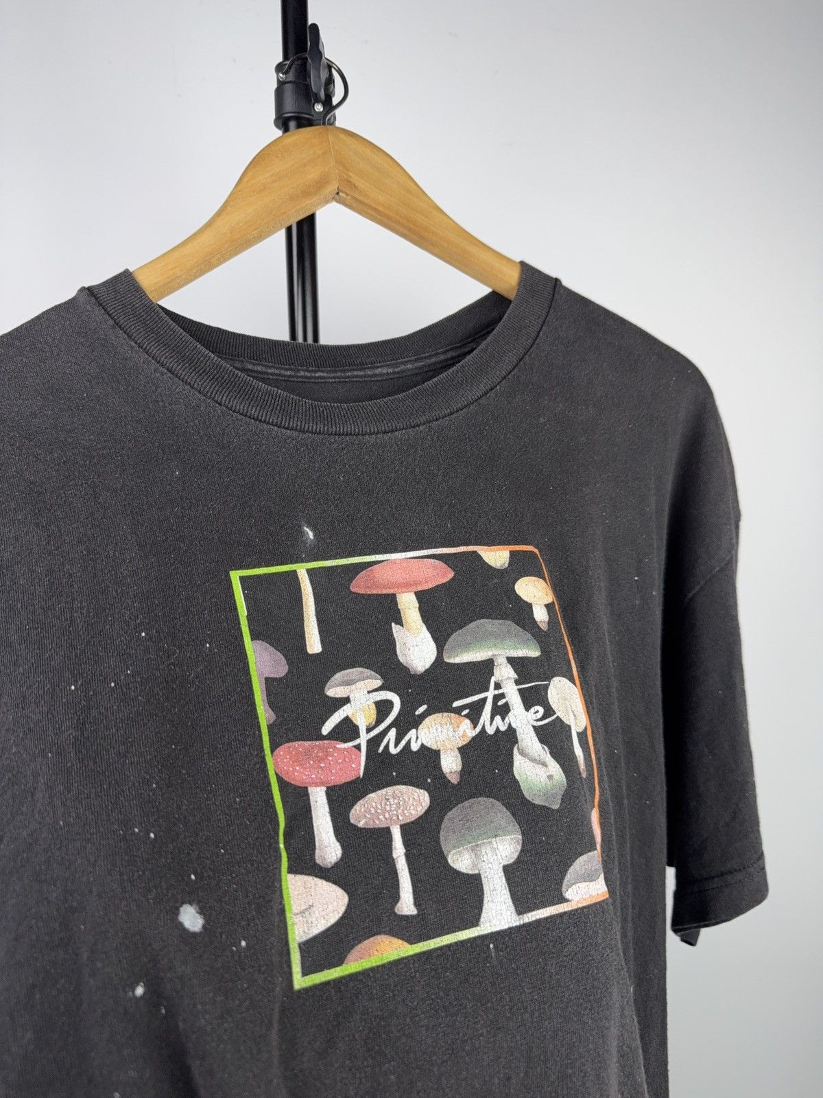 Primitive 00s Primitive Mushroom Graphic SK8 Skate T-Shirt Black XL Size US XL / EU 56 / 4 - 7 Thumbnail
