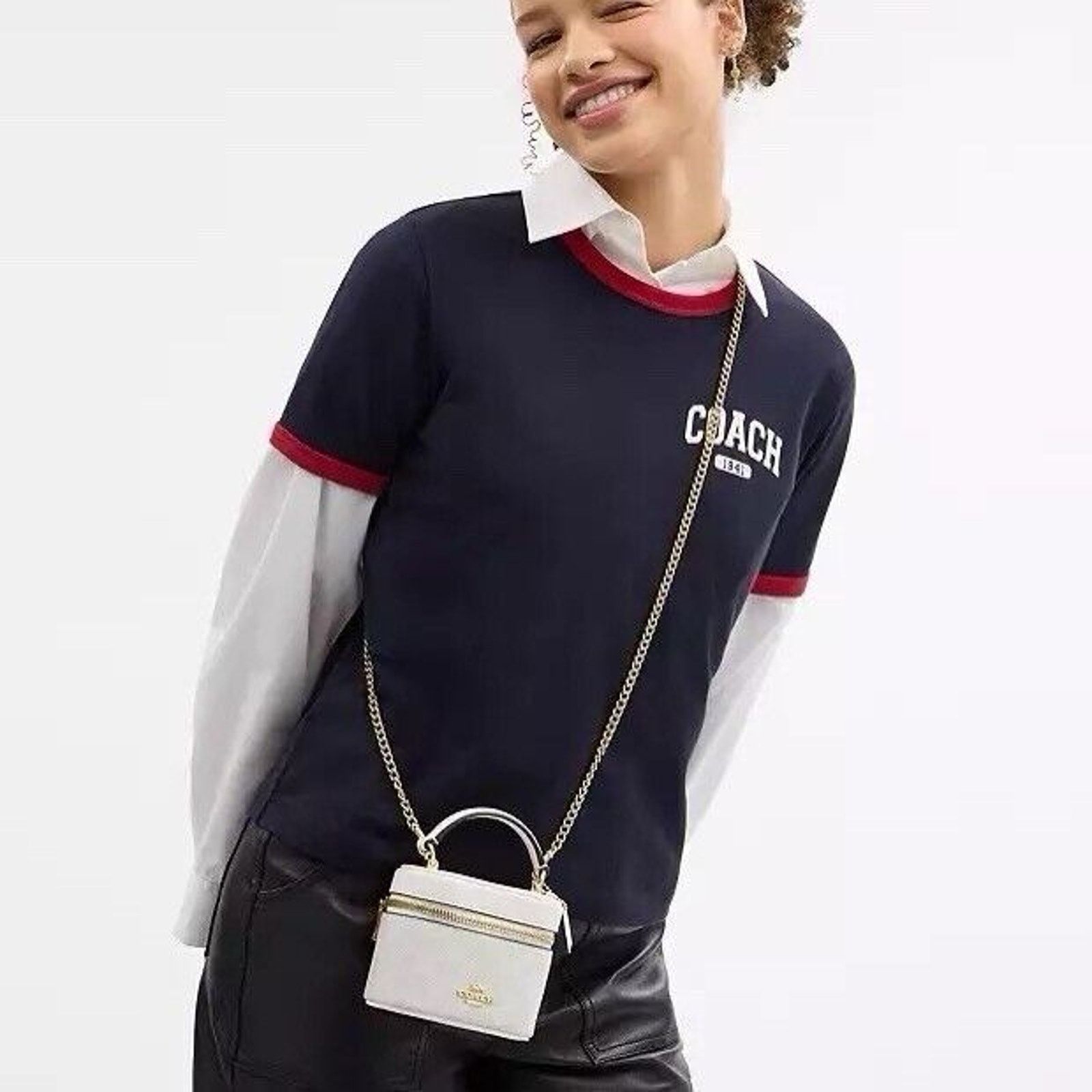 Coach NWT Coach Ava Crossbody Bag Canvas CY732 White /Chalk Size ONE SIZE - 6 Thumbnail