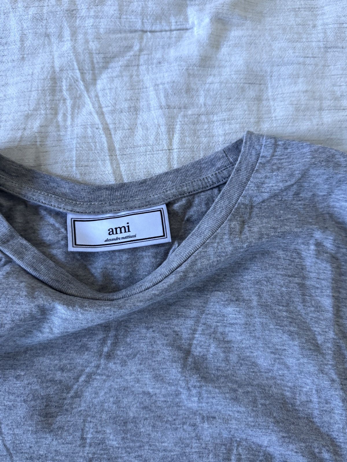 AMI Ami Gray Chest Pocket Tee Size US S / EU 44-46 / 1 - 2 Thumbnail