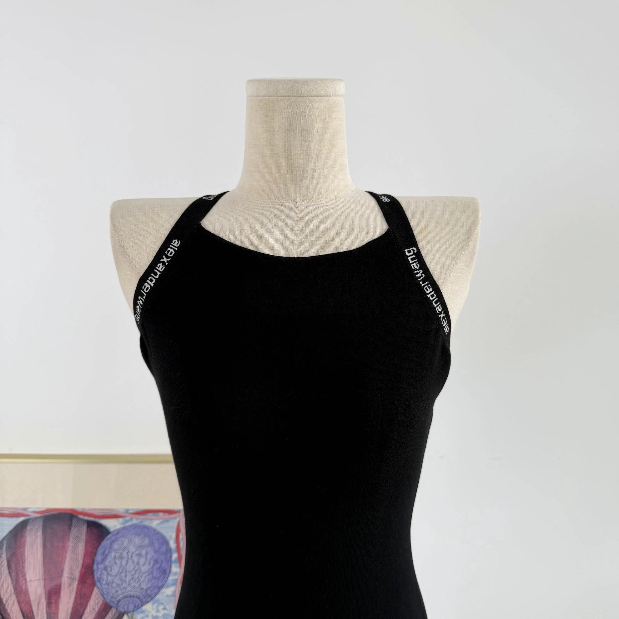 Alexander Wang Alexander Wang Women's New Black Cross Strap Dress XS Size XS / US 0-2 / IT 36-38 - 3 Thumbnail