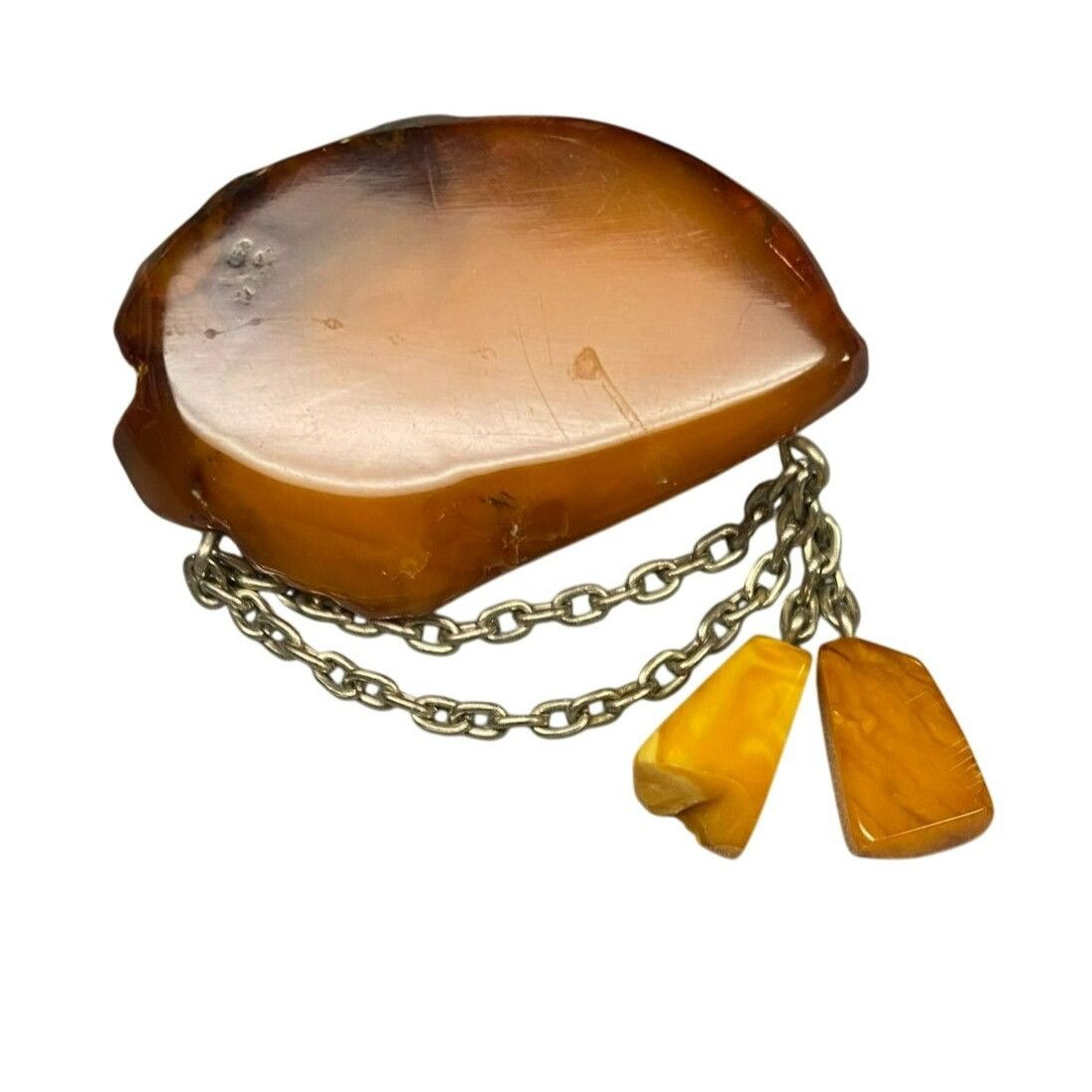 Handmade Handmade Rare OOAC Vintage Baltic Amber Statement Necklace, Size ONE SIZE - 8 Thumbnail