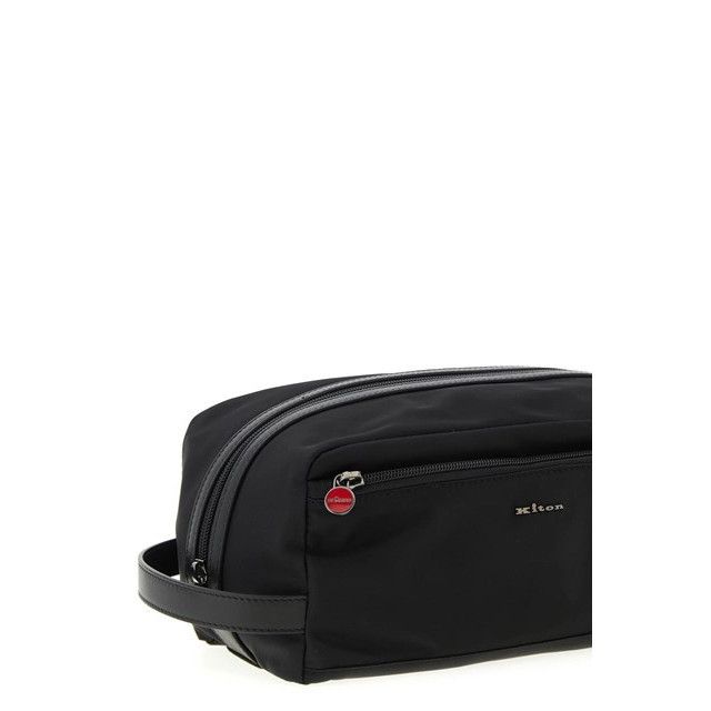 Kiton KITON Black Nylon Vanity Bag New & Authentic Size ONE SIZE - 3 Thumbnail