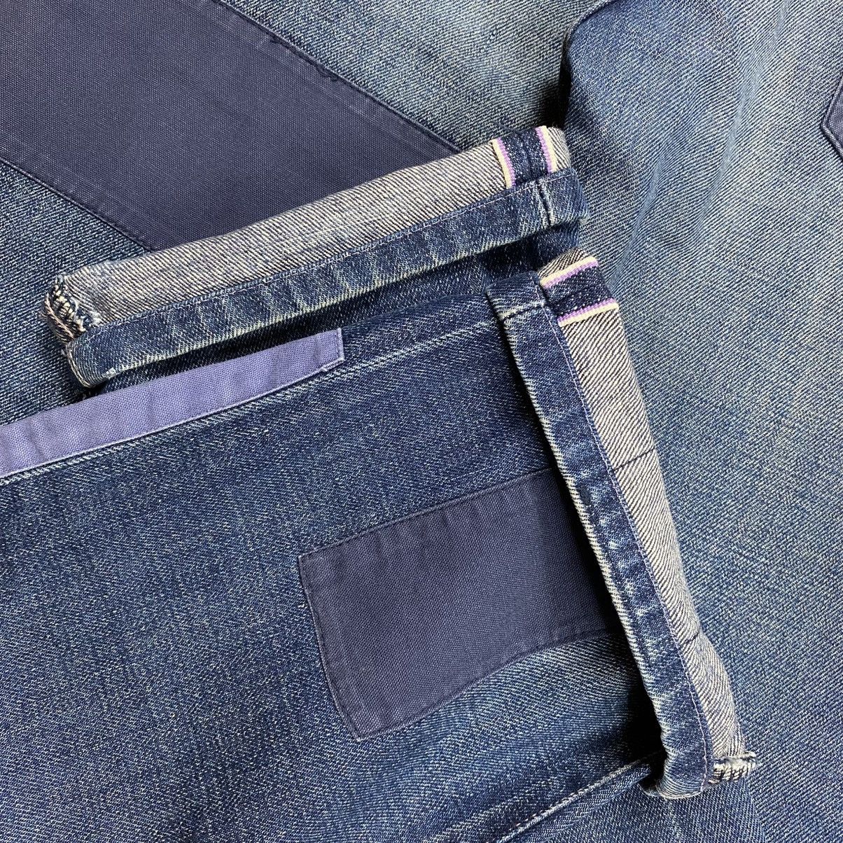Neighborhood Neighrborhood Patchwork Savage Denim Selvedge Pants Size US 33 - 9 Thumbnail