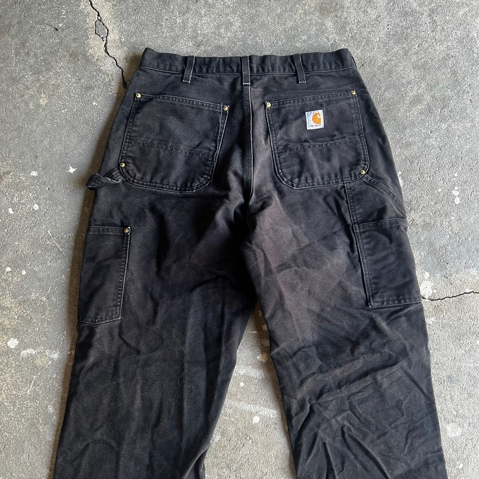 Carhartt × Vintage Carhartt black double knee work wear carpenter pants Size US 31 - 5 Thumbnail