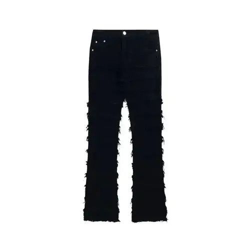 Jean Skinny Denim Jeans Heavy Destruction Ripped Size US 32 / EU 48 - 3 Thumbnail