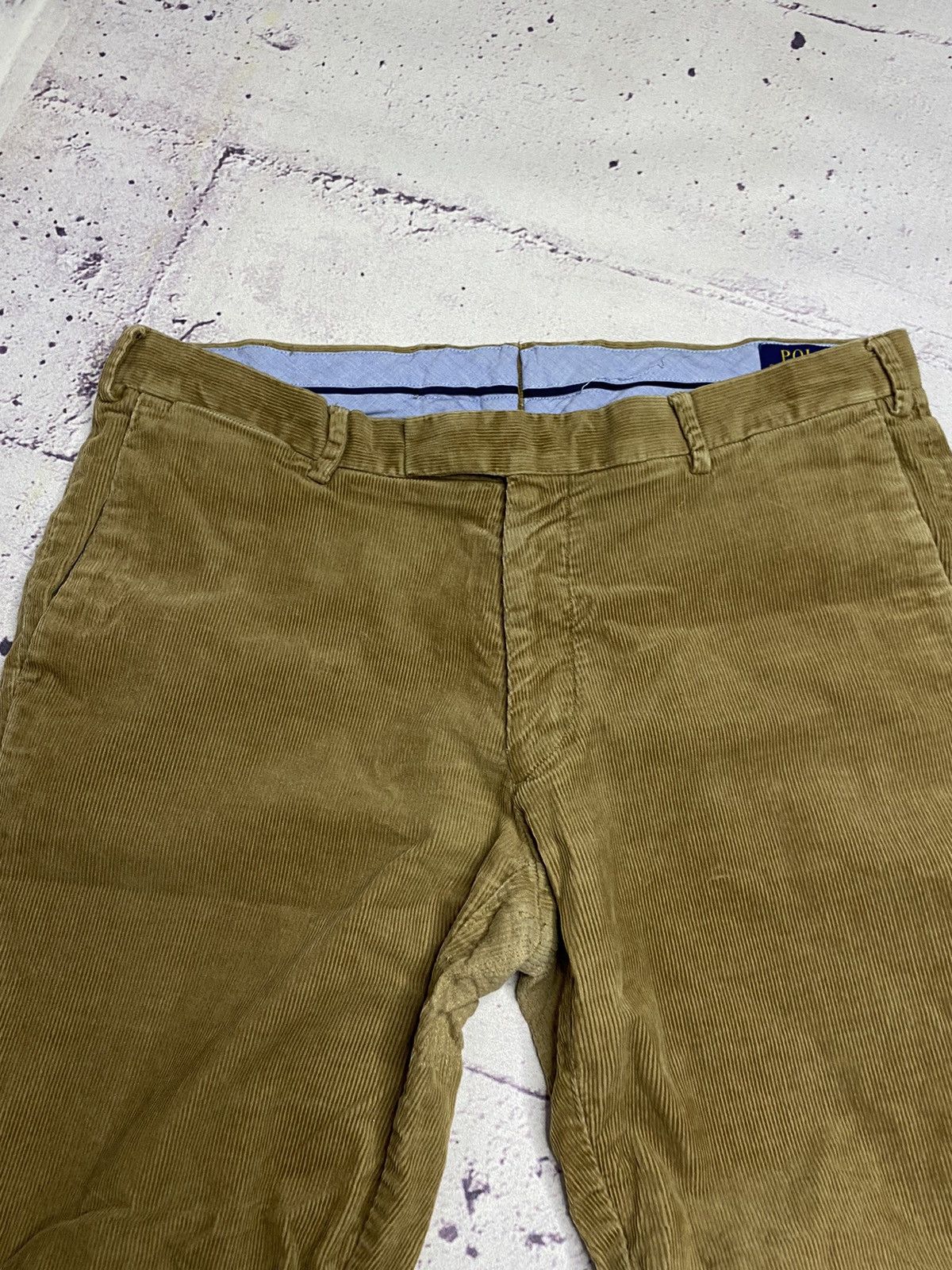 Polo Ralph Lauren Men's vintage velvet pants Polo Ralph Lauren Brown/Gold Size US 36 / EU 52 - 4 Thumbnail