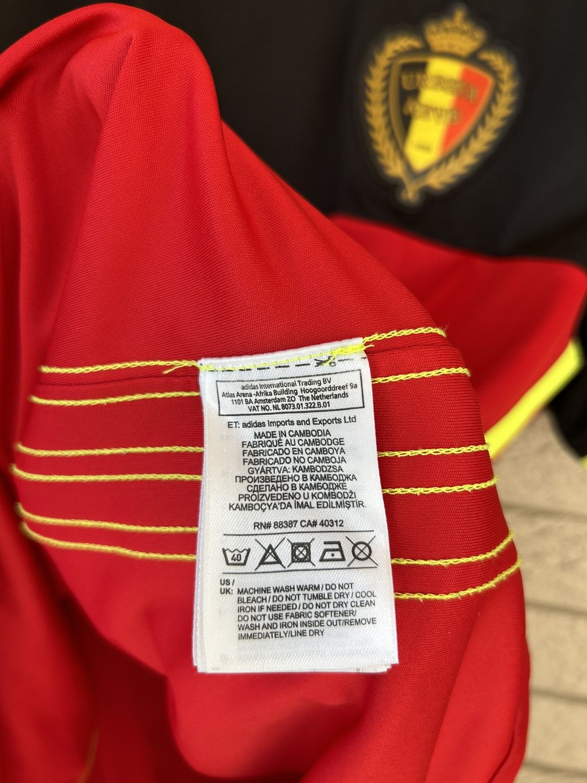 Adidas × Vintage Adidas Belgium 2015 National Team Home Jersey Size US M / EU 48-50 / 2 - 8 Thumbnail