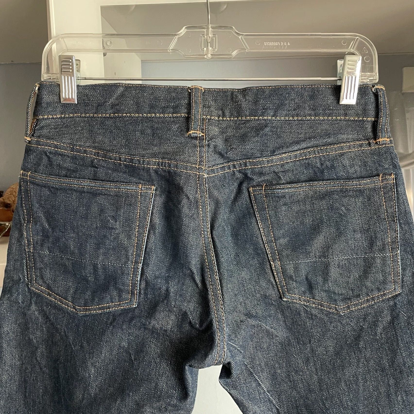Denime NSF Japanese Selvedge Denim Jeans Straight Blue Button Fly Men’s Size 29 X 31 Size US 29 - 4 Thumbnail