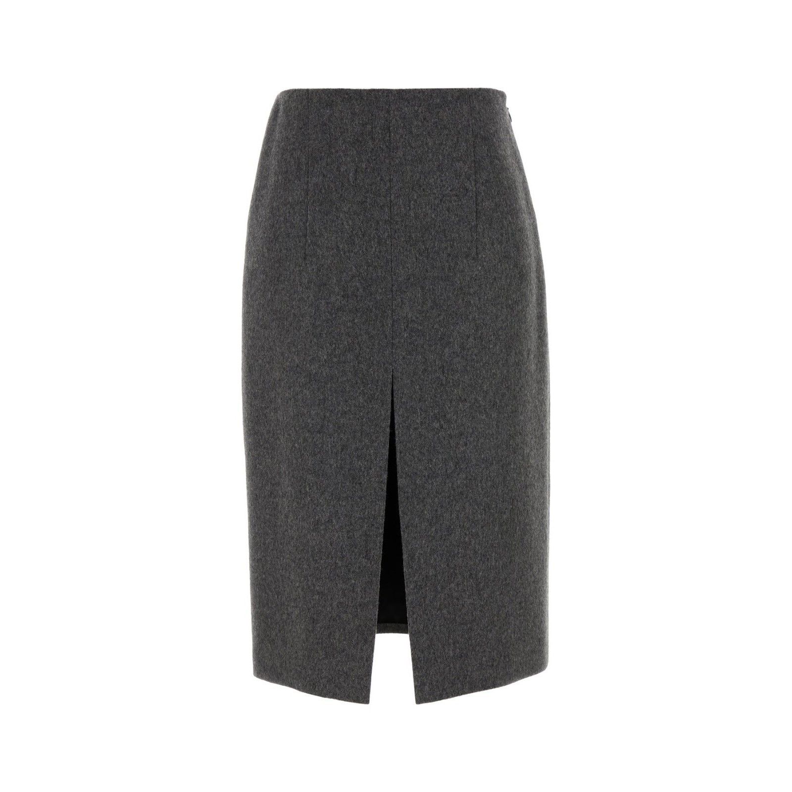 Prada PRADA Gray Wool Skirt New And Authentic (Women's size:IT 40