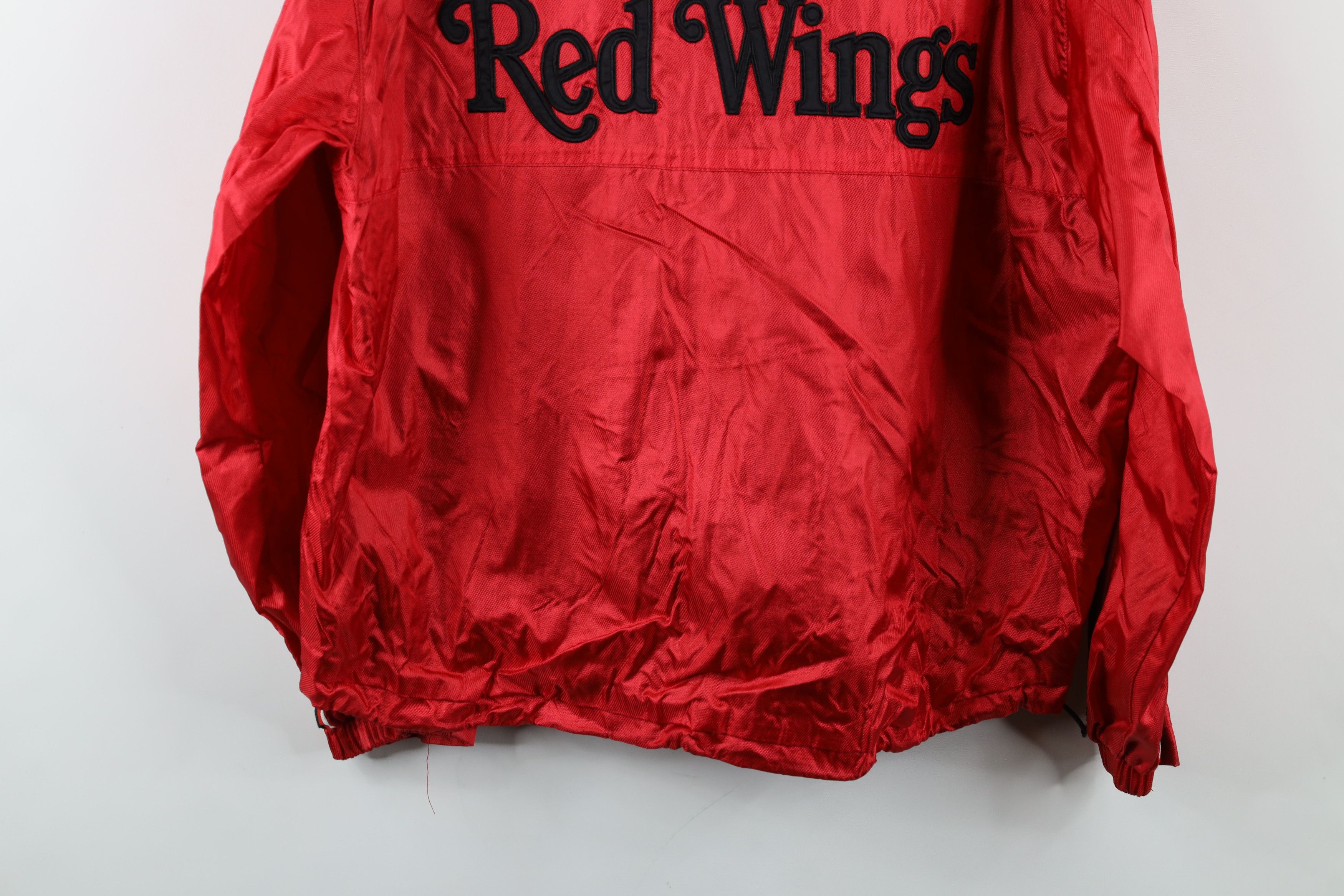 Vintage Vintage 90s Red Wings Hockey Full Zip Windbreaker Jacket Size US S / EU 44-46 / 1 - 15 Thumbnail