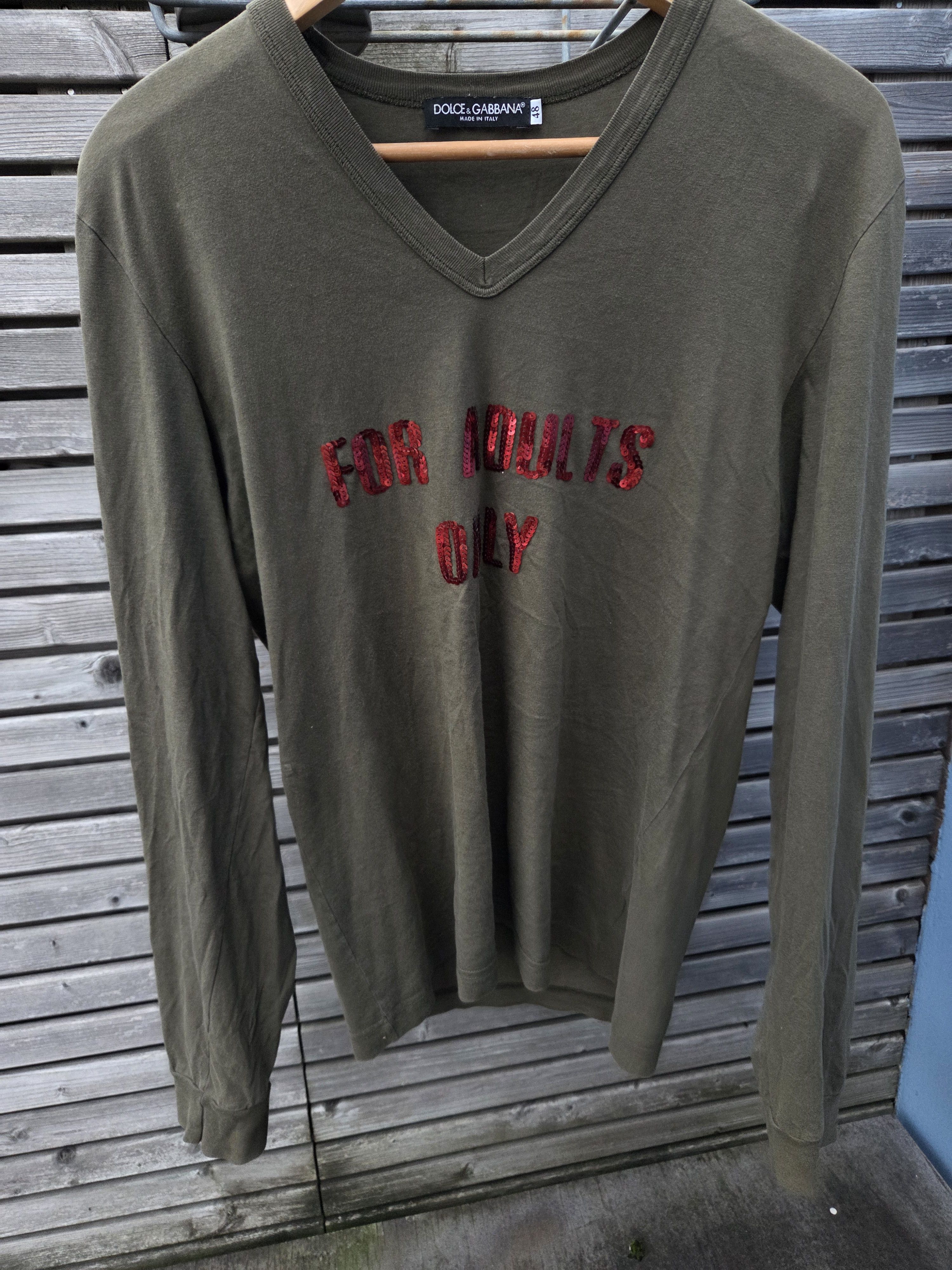 Dolce & Gabbana D&G "For Adults Only" tee Size US M / EU 48-50 / 2 - 2 Thumbnail