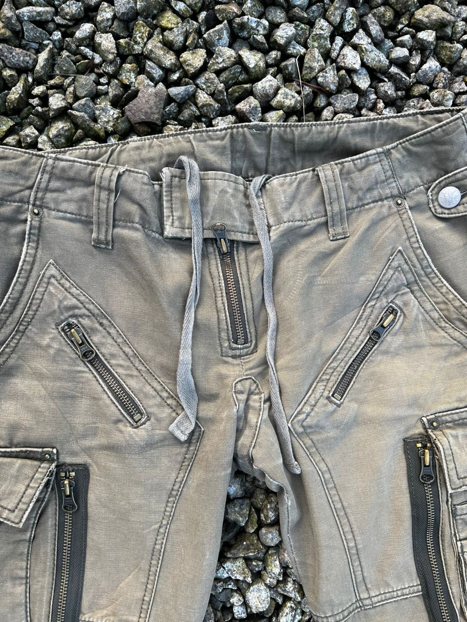 PPFM Japanese Brand PPFM Sunfaded Distress Cargo Pants Size US 34 / EU 50 - 5 Thumbnail