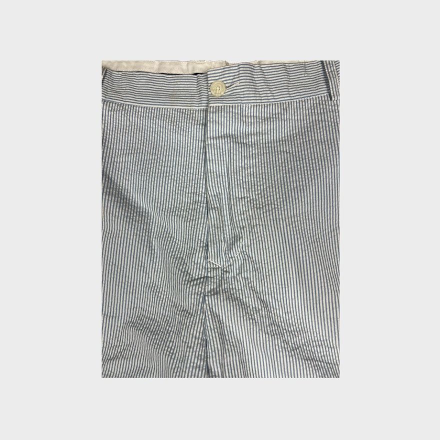 Tailorbyrd Tailorbyrd Collection Striped Seersucker Shorts | Size 36 Size US 36 / EU 52 - 4 Thumbnail