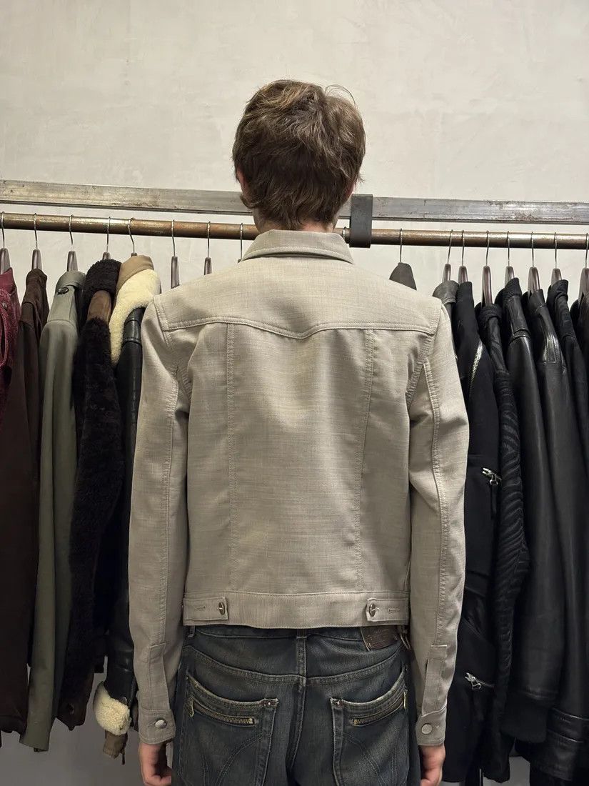 Salvatore Ferragamo × Vintage Ferragamo Grey Minimalist Trucker Jacket Size US S / EU 44-46 / 1 - 4 Thumbnail