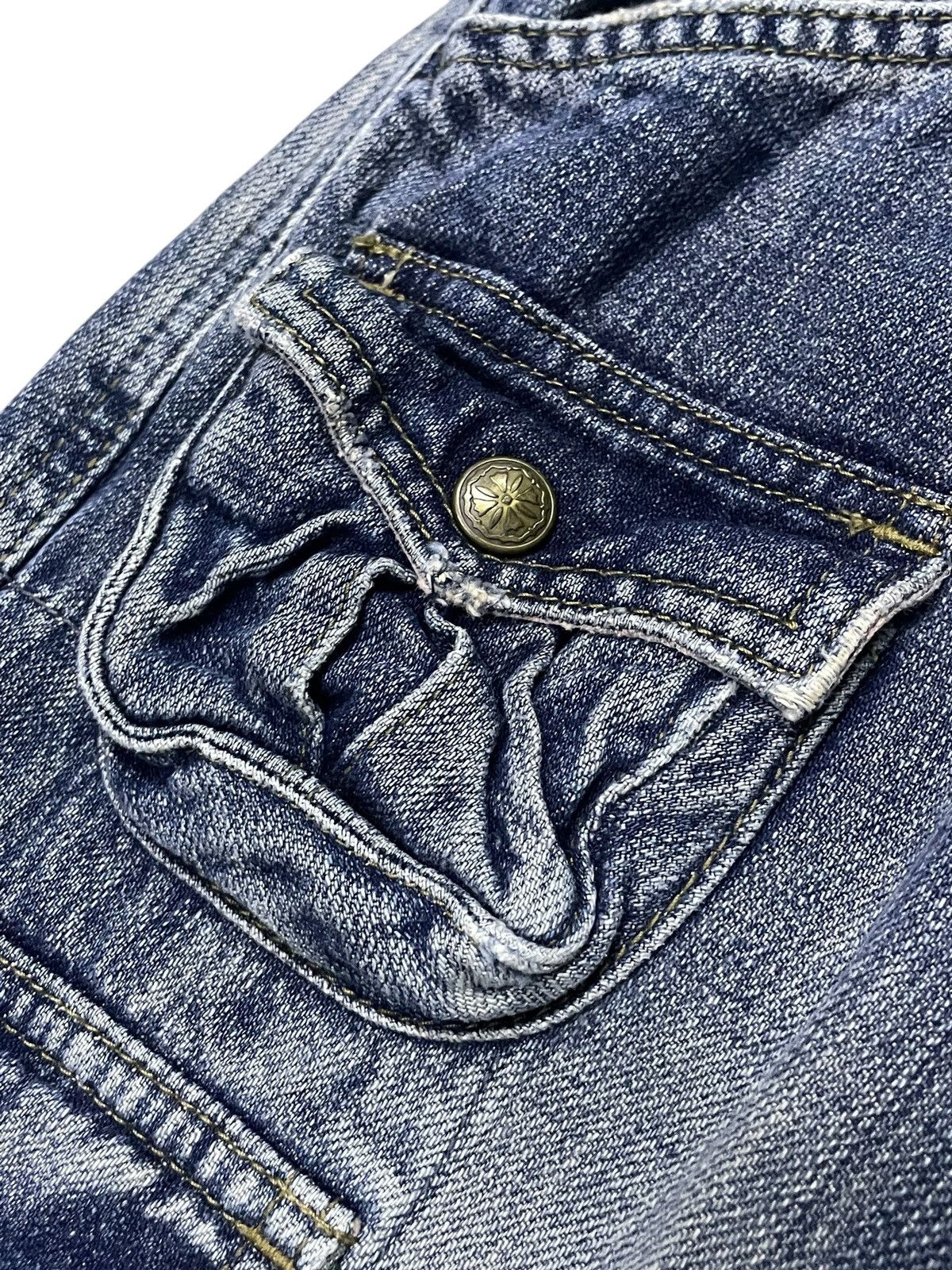 Hysteric Glamour ETBOITE Japan Cargo Flare Surplus Denim Jeans Size US 30 / EU 46 - 9 Thumbnail