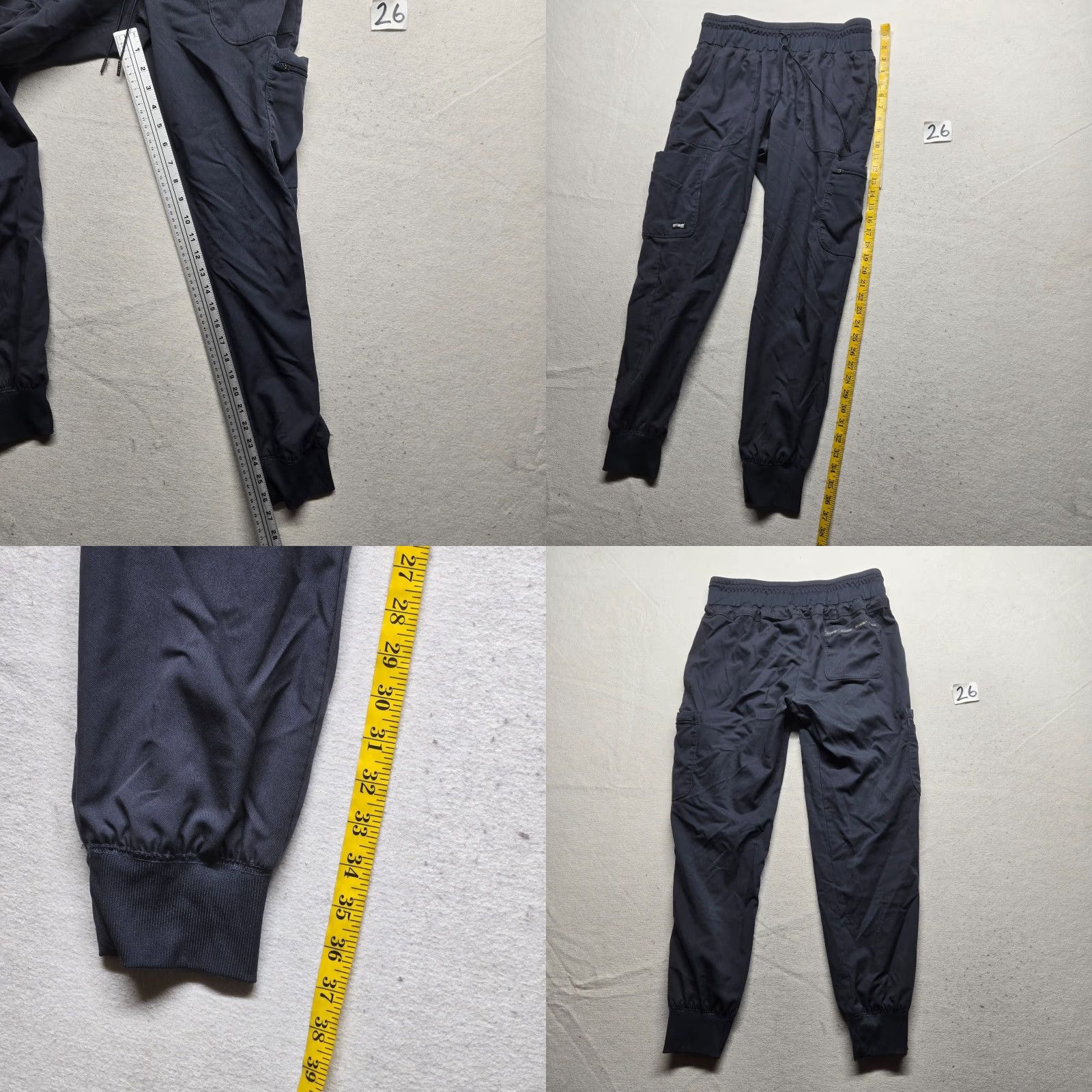 Vintage Grey's Anatomy Pants Adult Women M Gray Scrub Spandex Polyester Pockets Medical Uniform Shirt/Bottom? Size 32" / US 10 / IT 46 - 8 Thumbnail