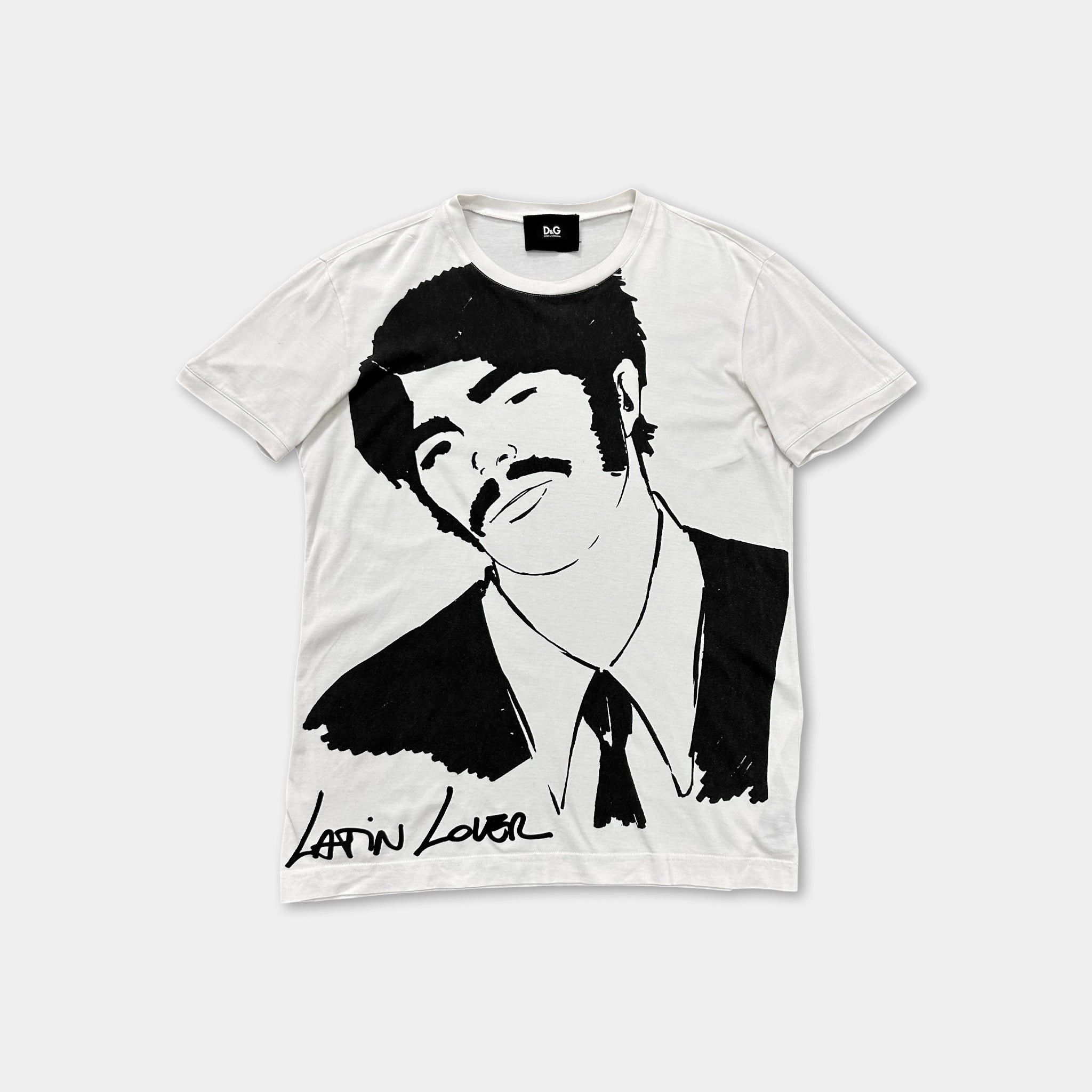 Dolce & Gabbana Dolce & Gabbana "Latin Lover" Graphic Tee Size US L / EU 52-54 / 3 - 1 Thumbnail