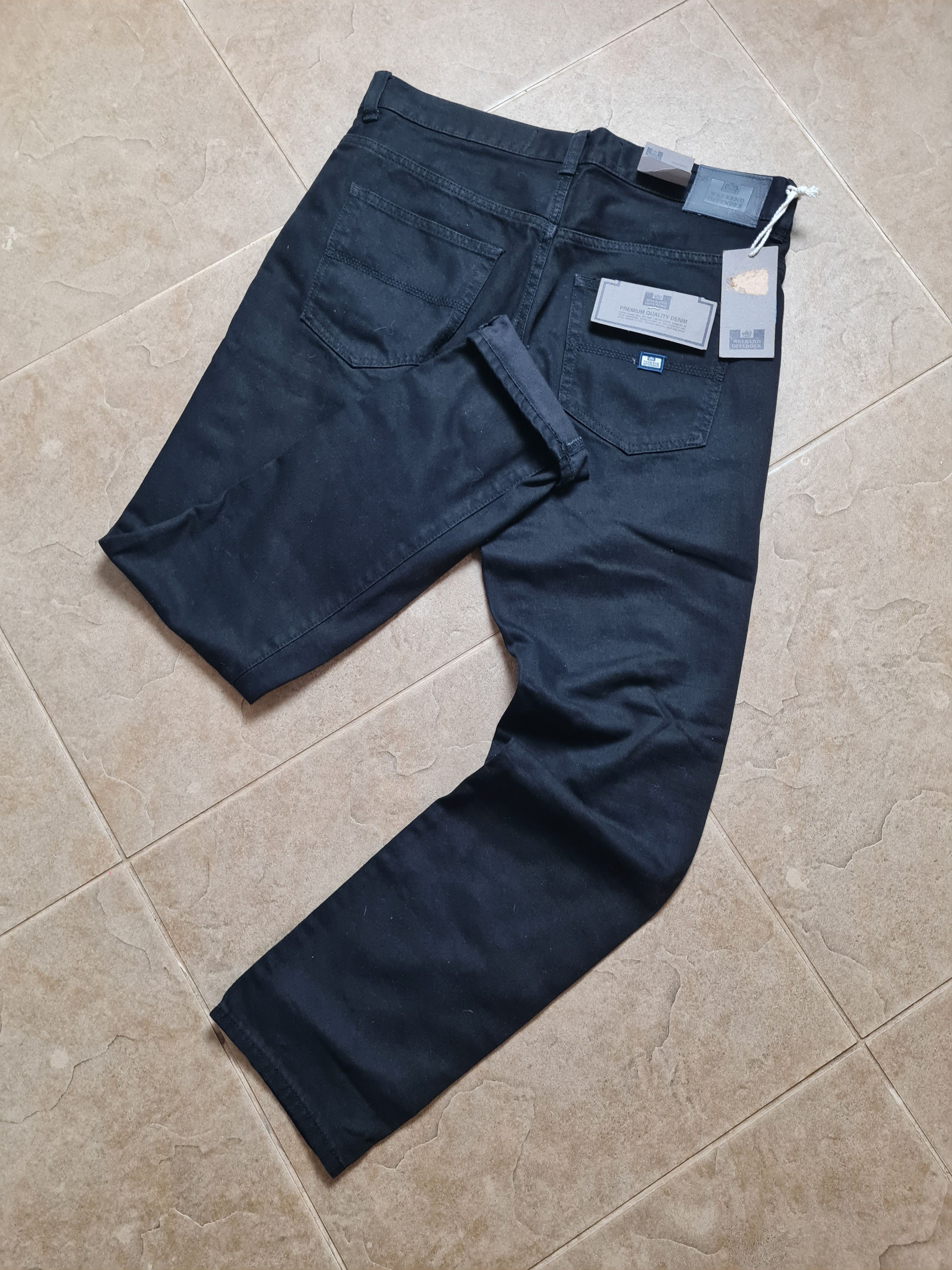 Weekend Offender Jeans Mens Black Denim Weekend Offender Tapered Fit Jeans 32 Size US 32 / EU 48 - 7 Thumbnail
