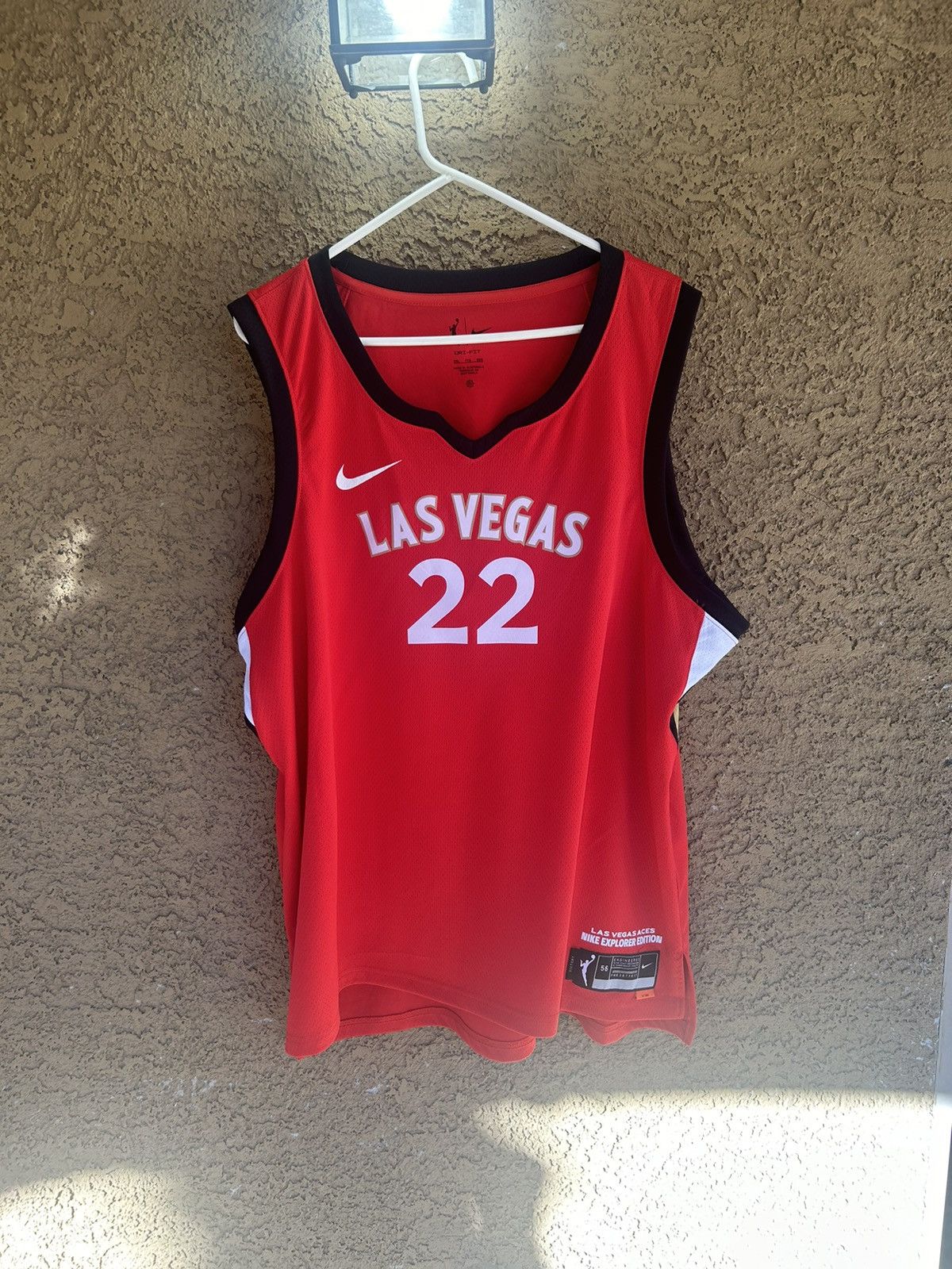 Nike A’ja Wilson Las Vegas Aces Nike Jersey Men’s XXL Size US XXL / EU 58 / 5 - 5 Thumbnail