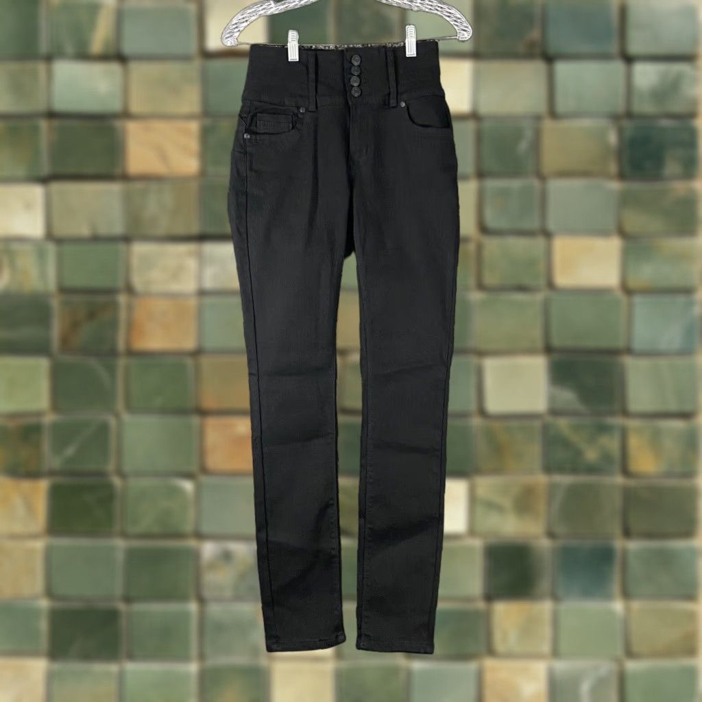 Vintage BAMBOO Black Skinny Jeans Regular Size 5 Womens Size 27" / US 4 / IT 40 - 1 Thumbnail