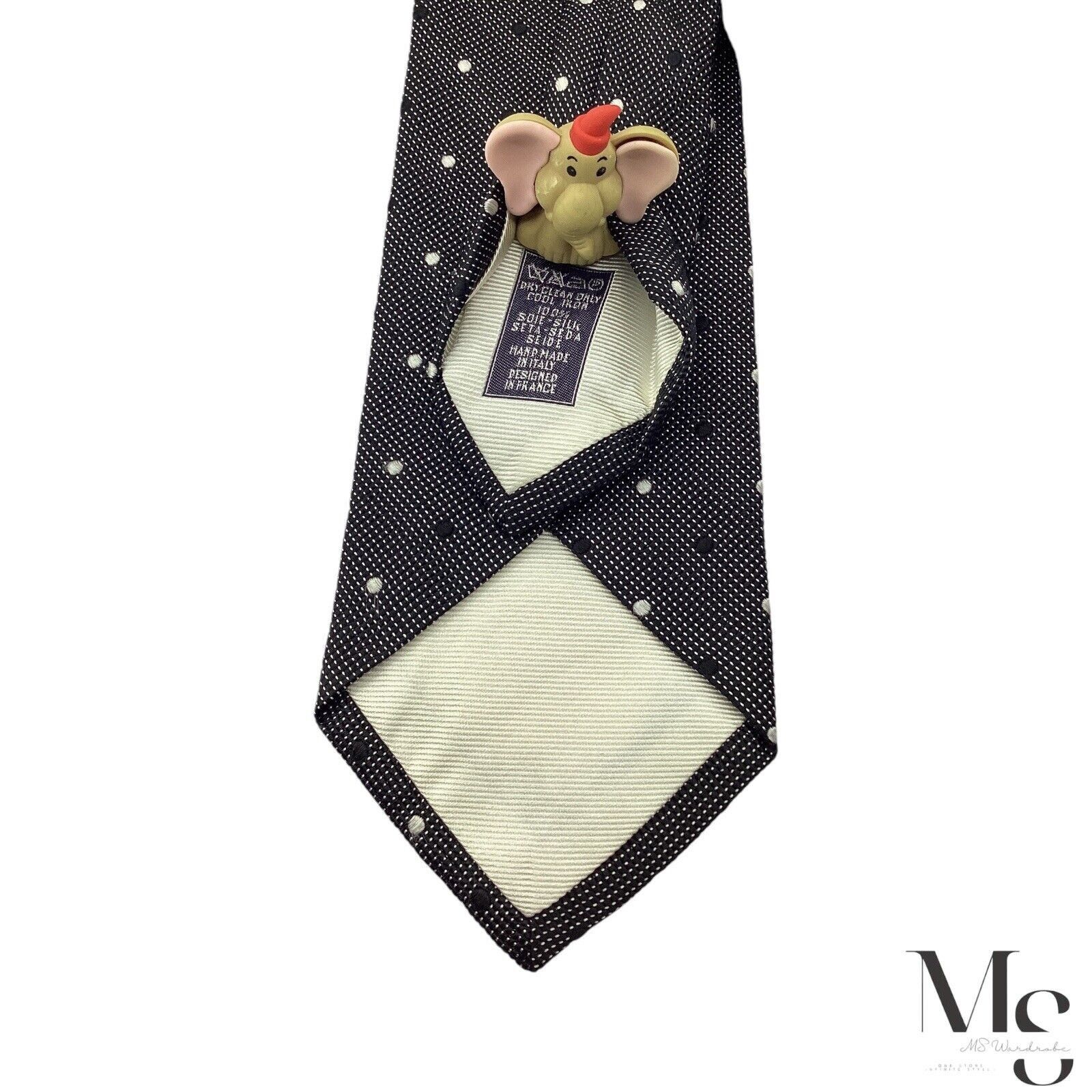 Breuer BREUER XL Gray Polka Dot Luxury Silk Tie Hand Made In Italy Size ONE SIZE - 5 Thumbnail