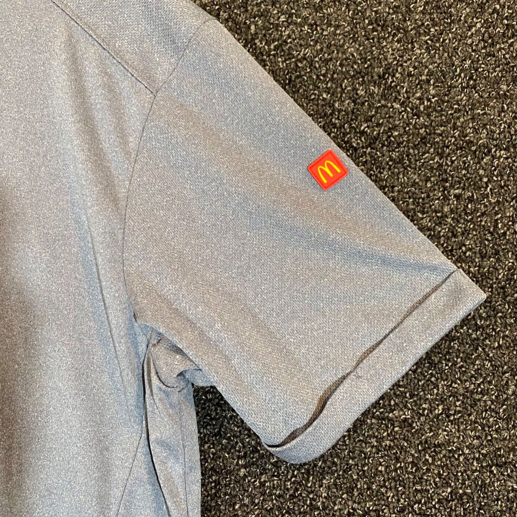 Vintage McDonald's Apparel Collection 1/4 Zip Employee Work Uniform Shirt Mens Large-REG Gray Polyester Size US L / EU 52-54 / 3 - 2 Thumbnail