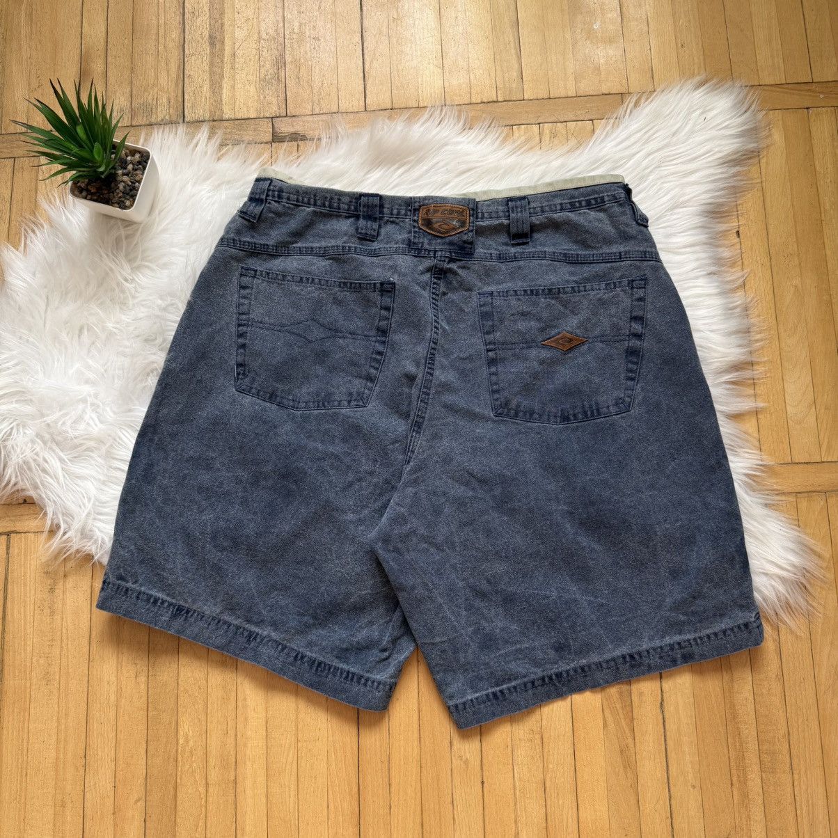 Rip Curl 📌Vintage Rip Curl Y2k Baggy Shorts Usa 90s Size US 31 - 1 Thumbnail